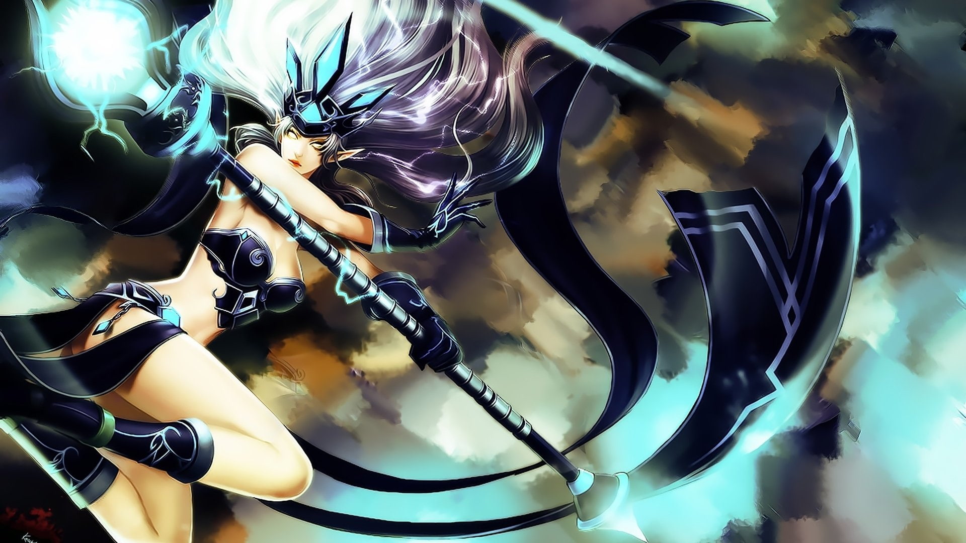 league, legends, League Of Legends, character, Video Game, Janna (League Of Legends), 1080P, HD Wallpaper