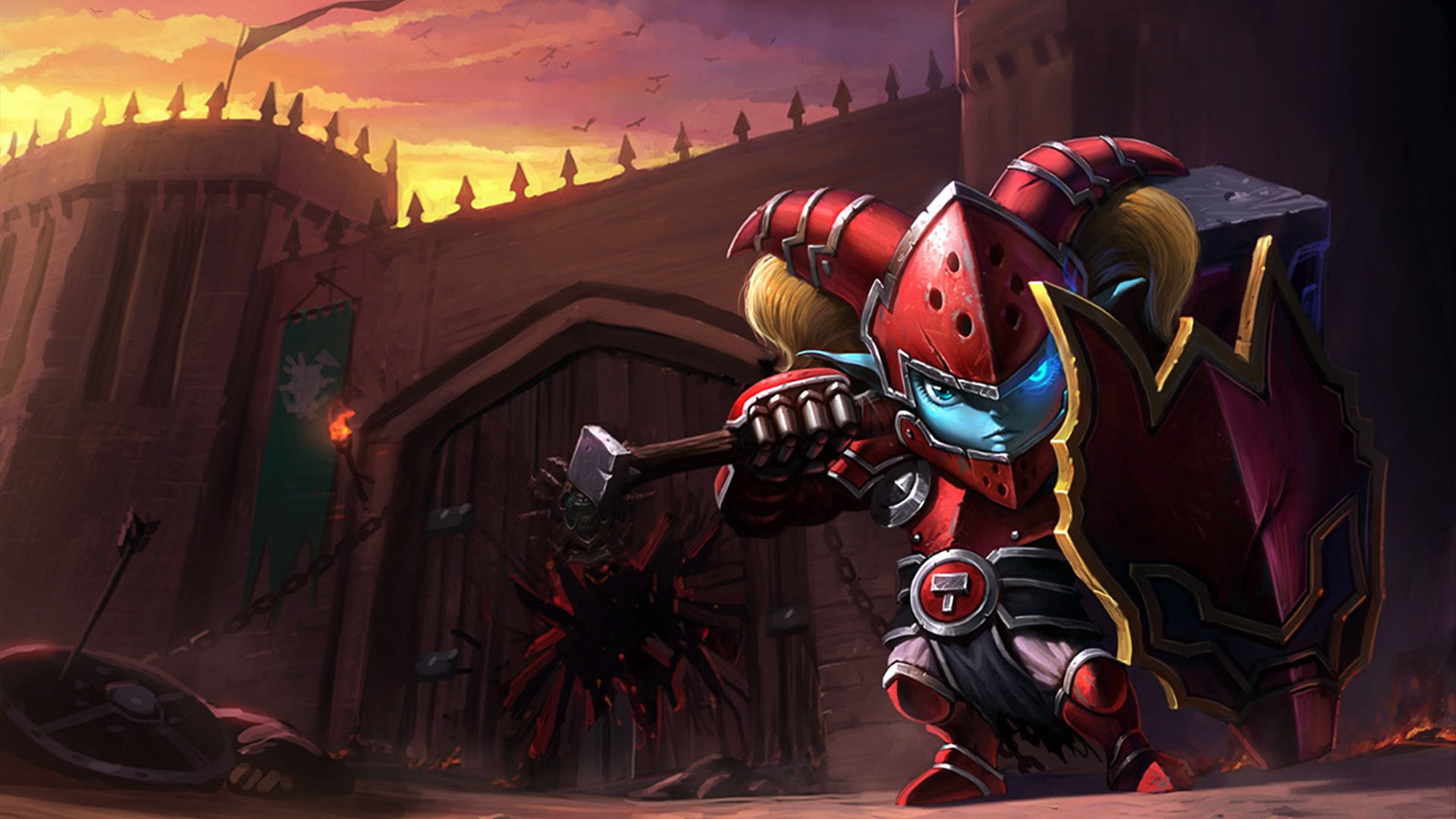 Poppy (League Of Legends), Video Game, 1080P, League Of Legends, HD Wallpaper