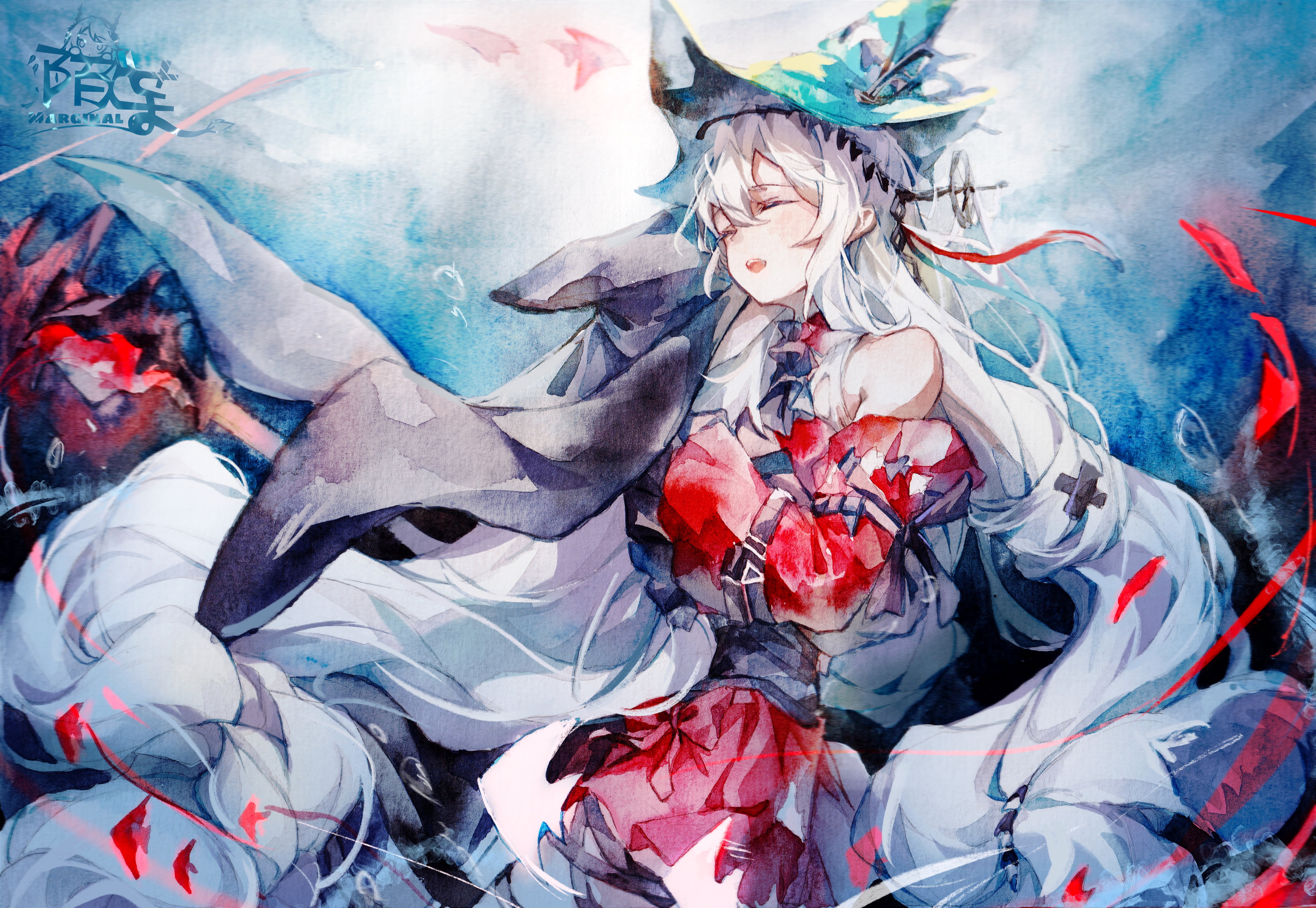 anime, Moyu Marginal, anime girls, Skadi(Arknights), Arknights, 5K, HD Wallpaper