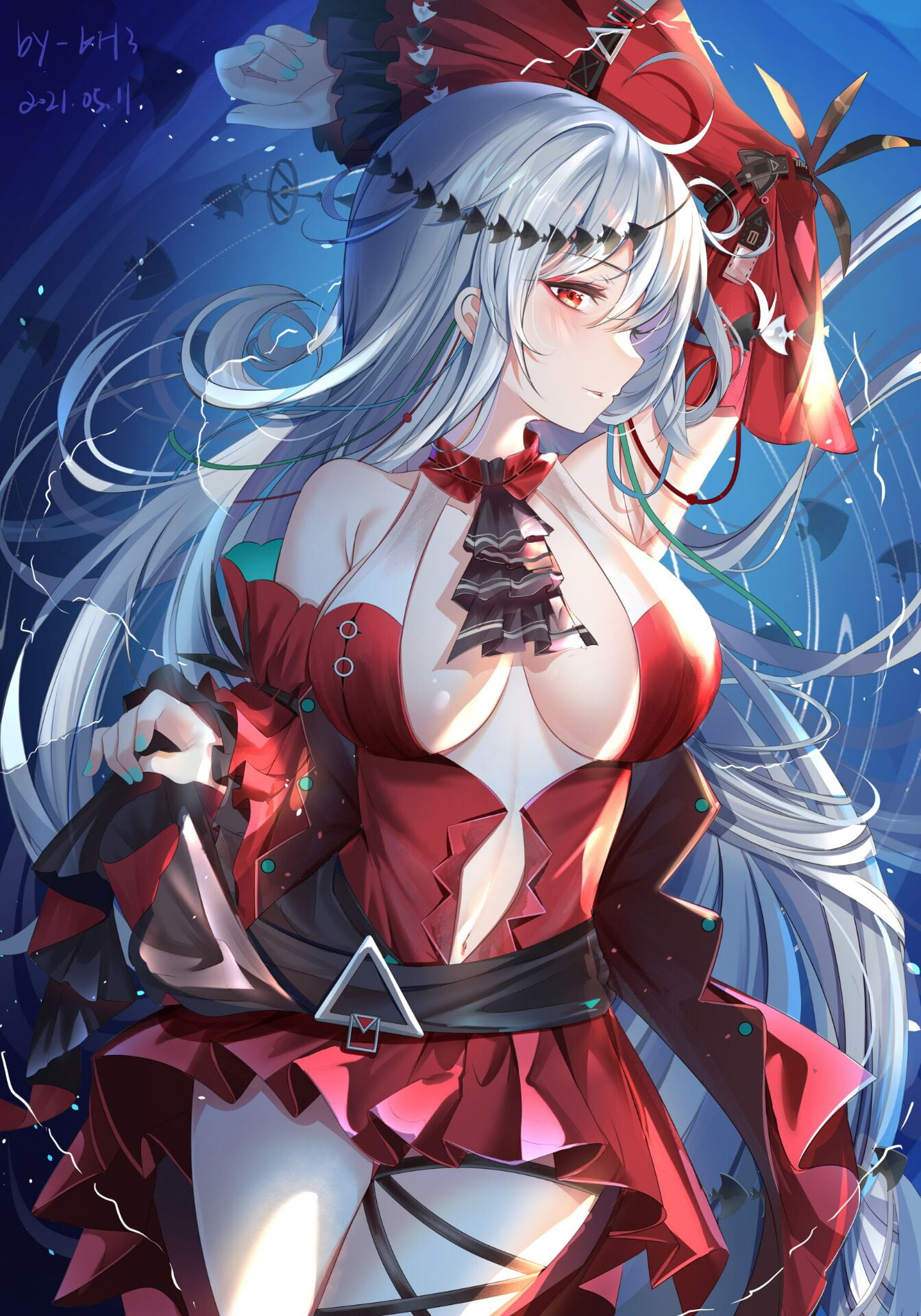 1080P, anime girls, anime, Skadi(Arknights), Phone HD Wallpaper