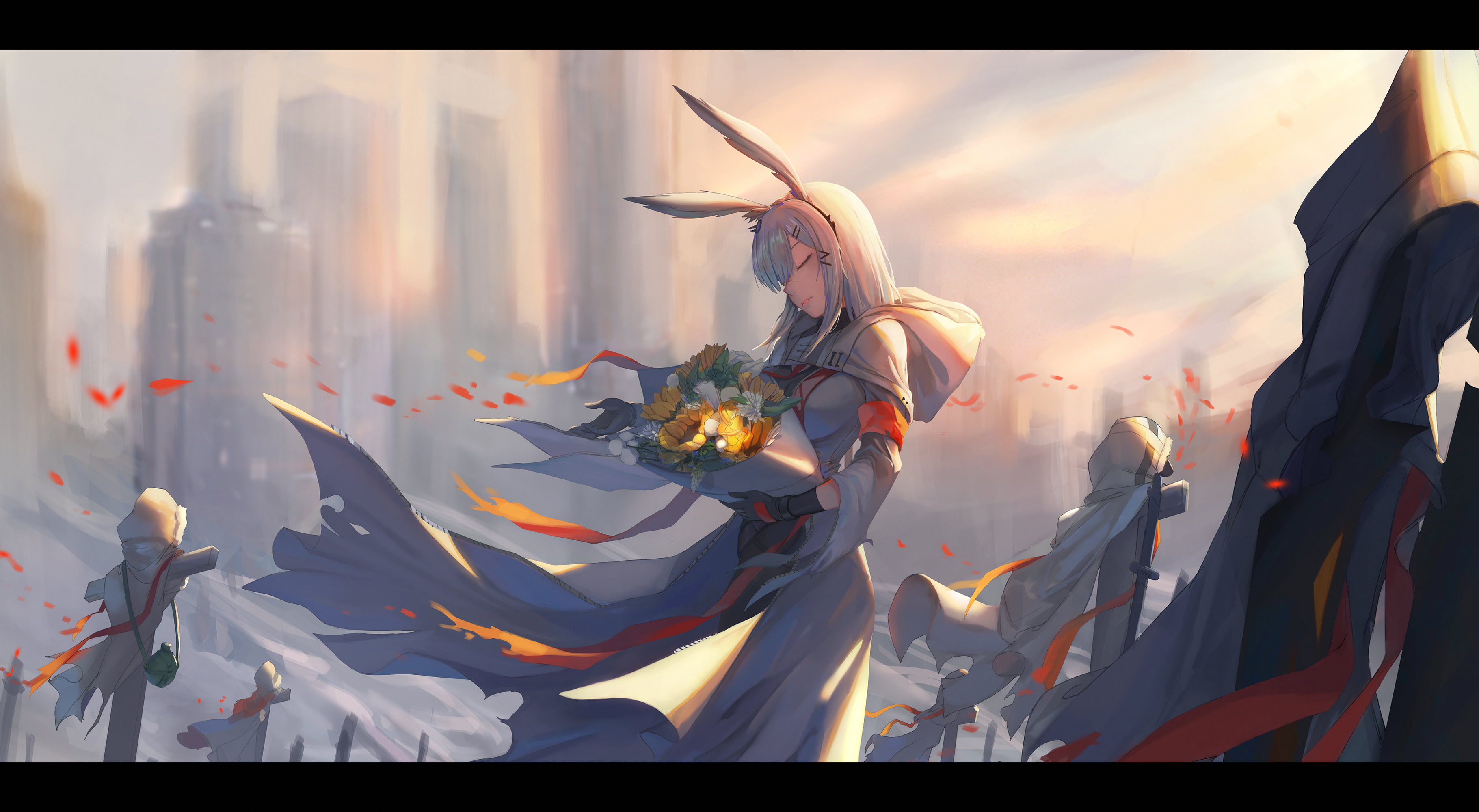Arknights, anime girls, kumachi, 2K, Frostnova(Arknights), HD Wallpaper