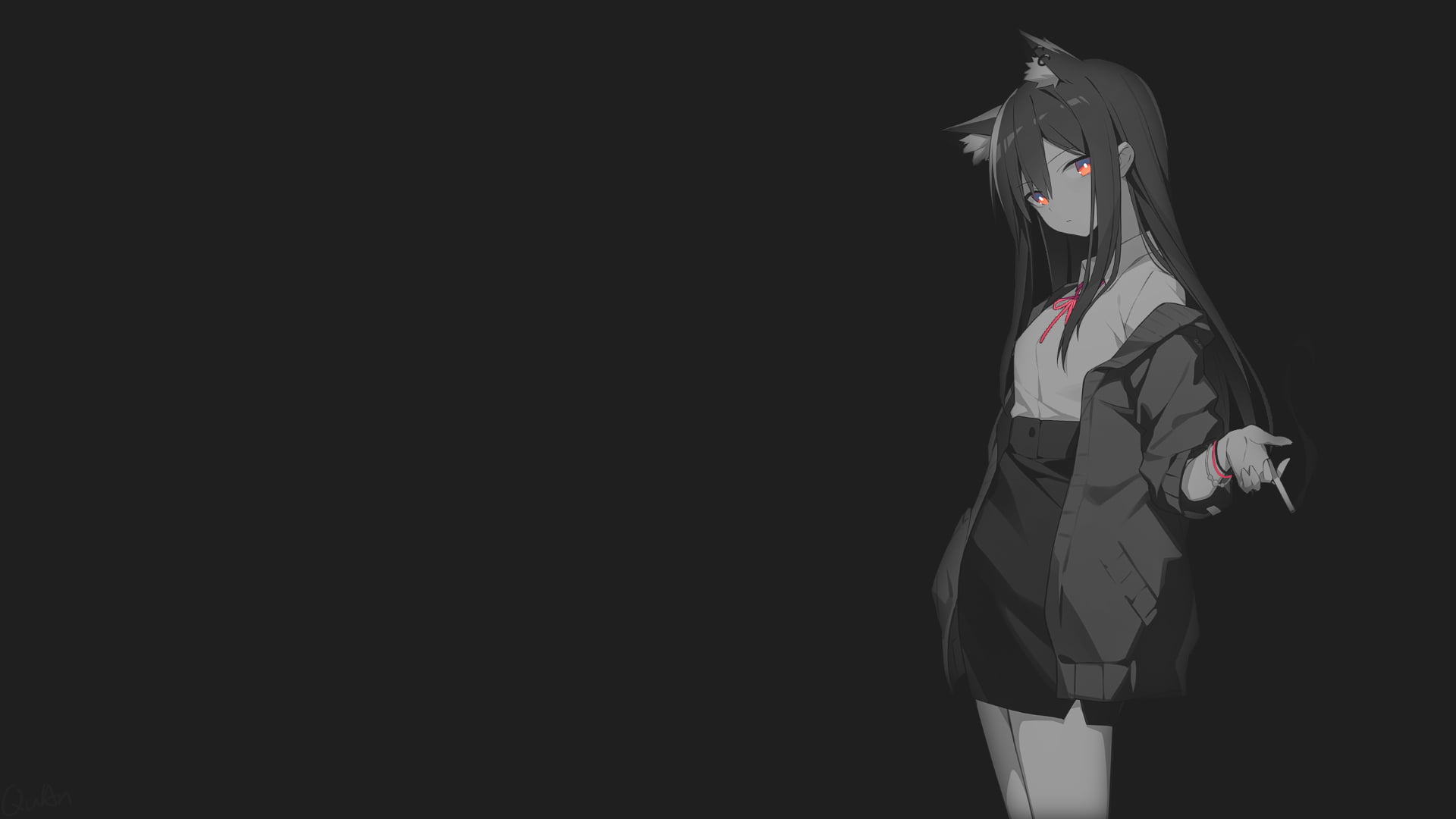 Arknights, 1080P, dark, smoke, HD Wallpaper