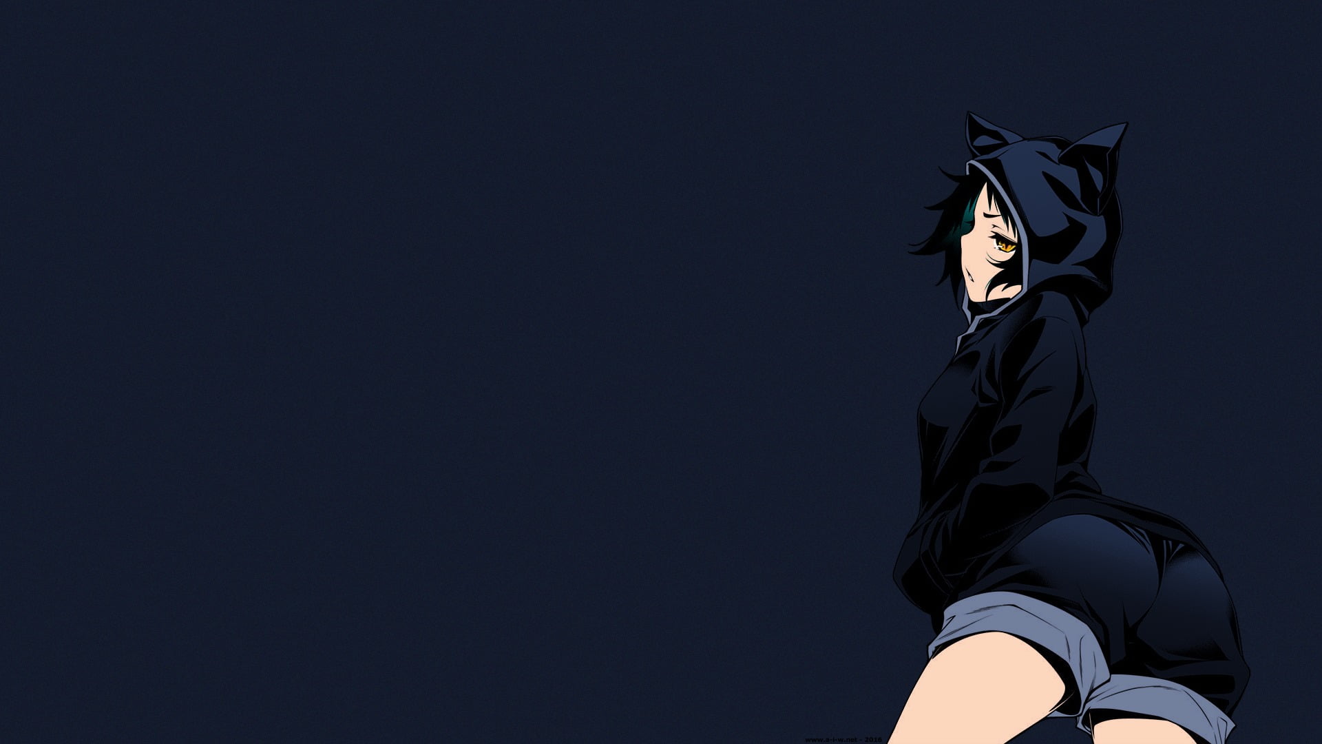 lifestyles, human limb, yellow eyes, sky, night, unrecognizable person, manga, clothing, obscured face, representation, copy space, women, anime girls, HD Wallpaper