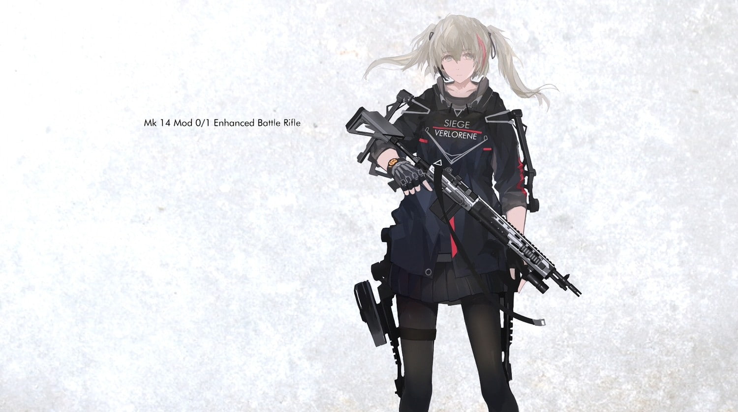 one person, weapon, studio shot, holding, 720P, anime, white background, nature, day, rifle, three quarter length, sign, rifles, arts culture and entertainment, HD Wallpaper