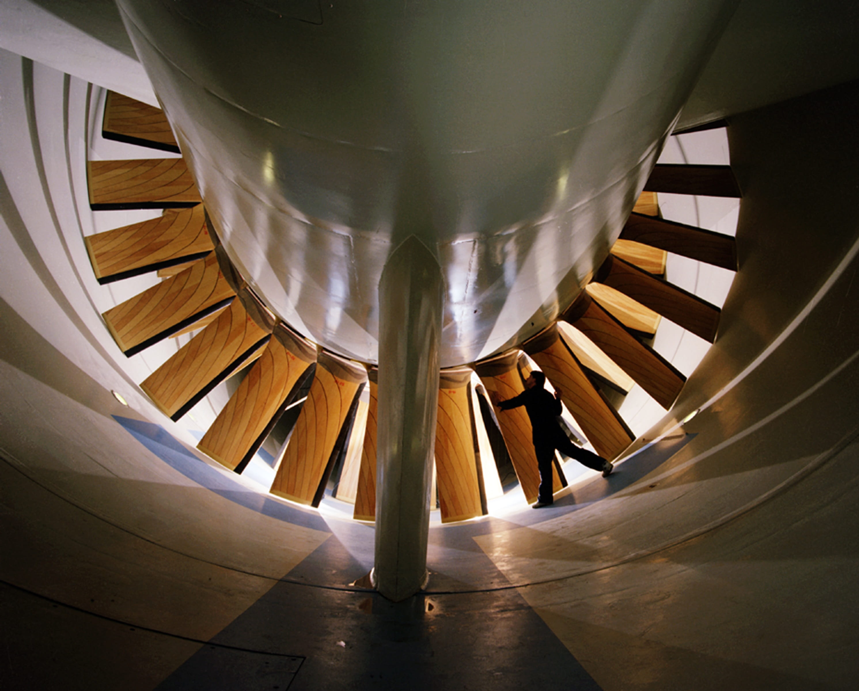 modern, aeronautical, close-up, scientific, low angle view, testing, equipment, staircase, nasa transonic wind tunnel, flooring, technology, test, directly below, HD Wallpaper