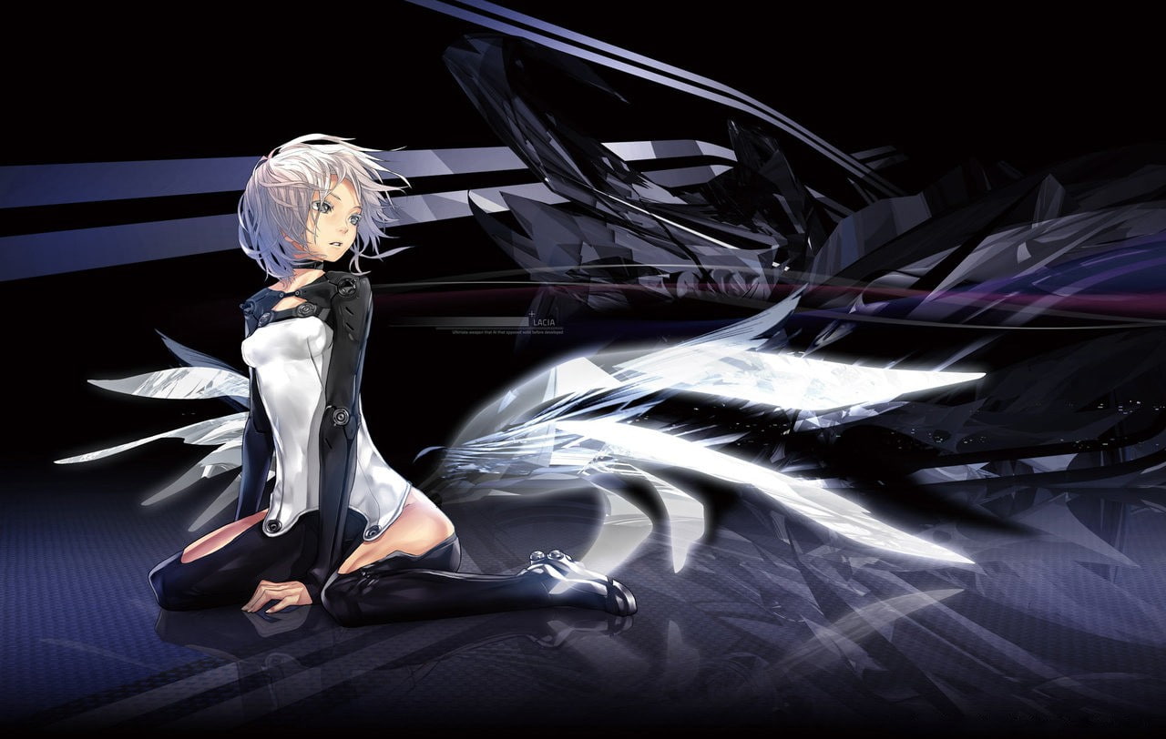 anime girls, Redjuice, 720P, white hair, anime, Beatless, HD Wallpaper