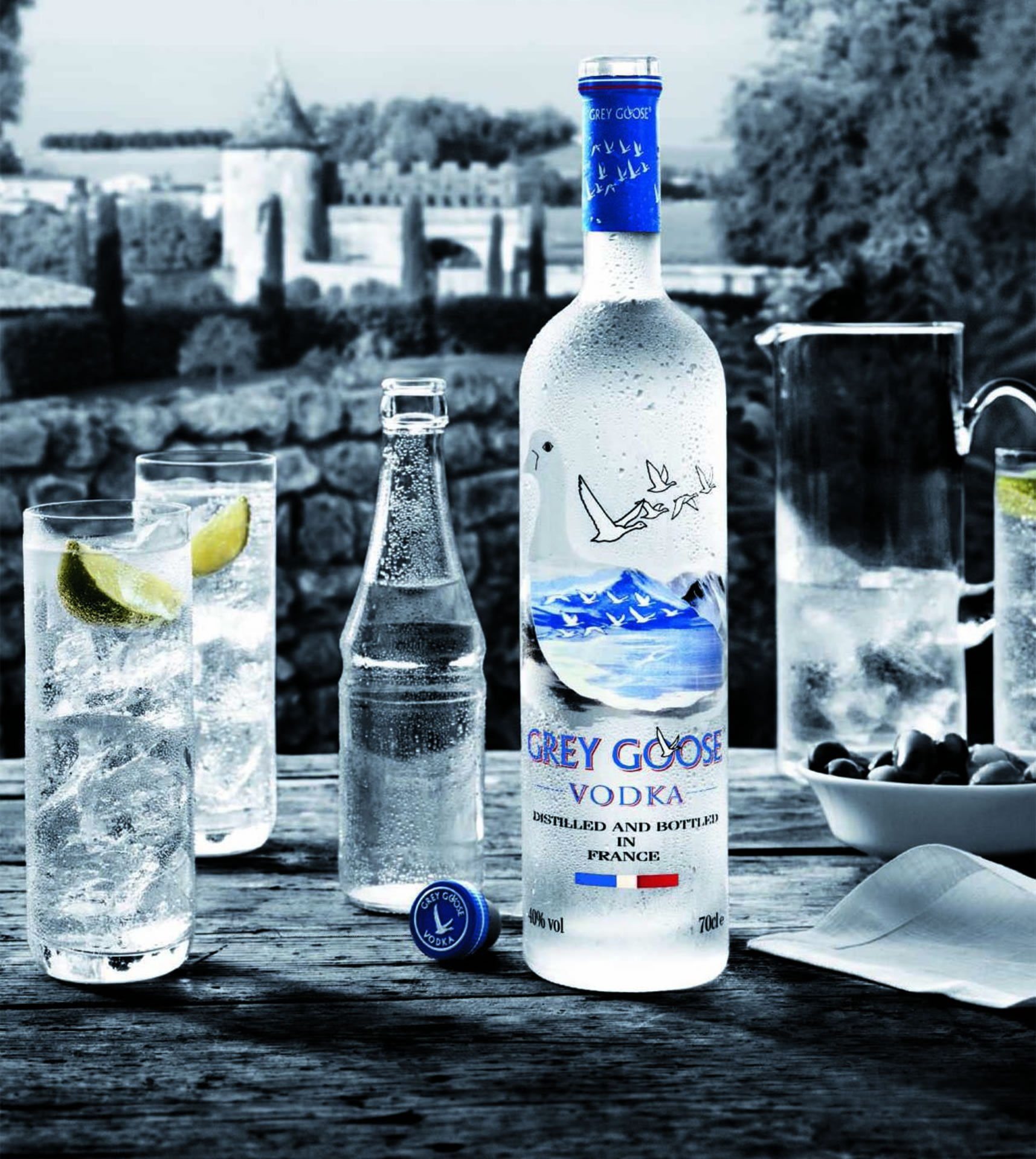 alcohol, grey, goose, 1080P, vodka, Phone HD Wallpaper