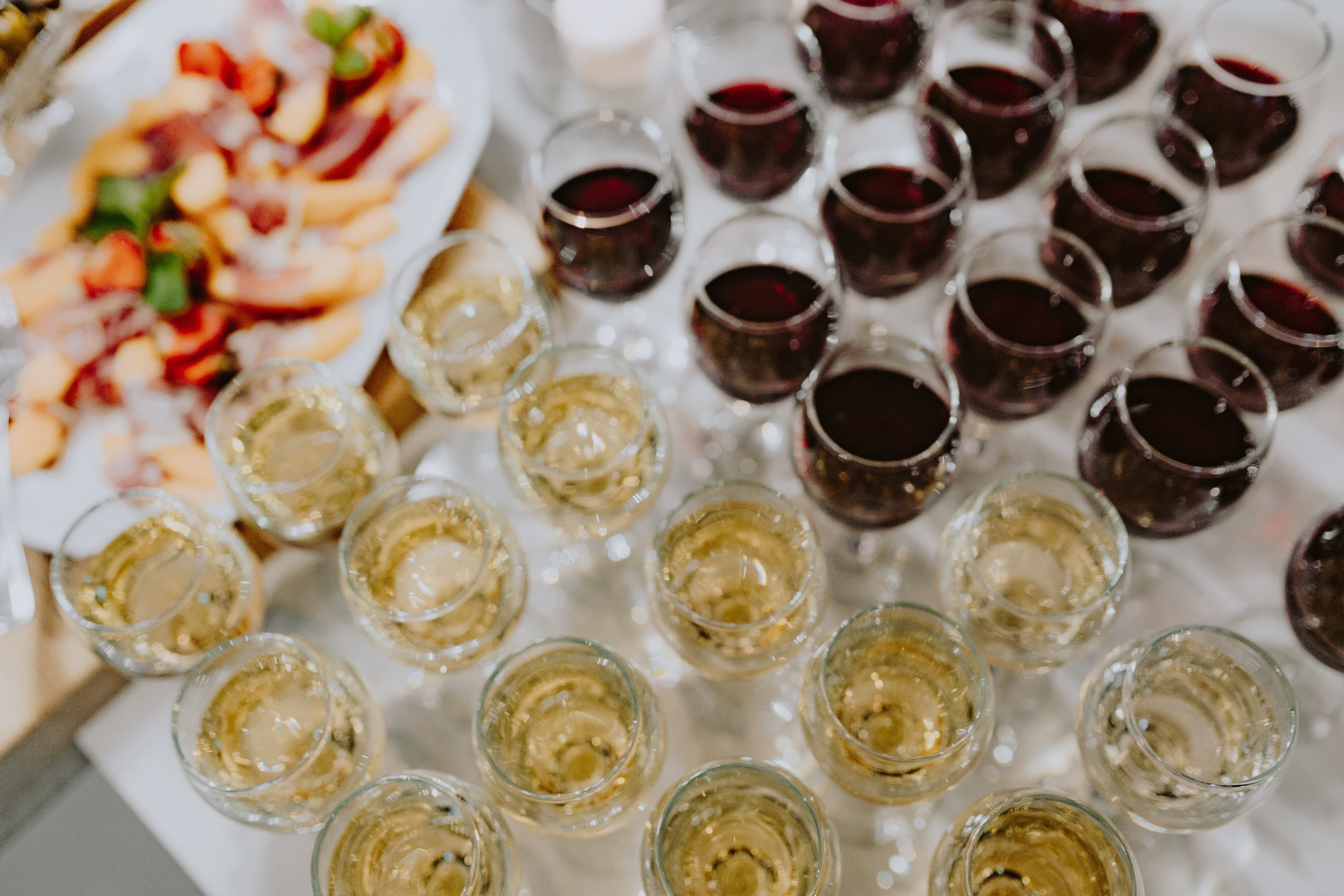 wineglass, glass, indoors, asian food, large group of objects, table, alcohol, celebration, different, bowl, food, choice, arrangement, chinese food, drink, HD Wallpaper