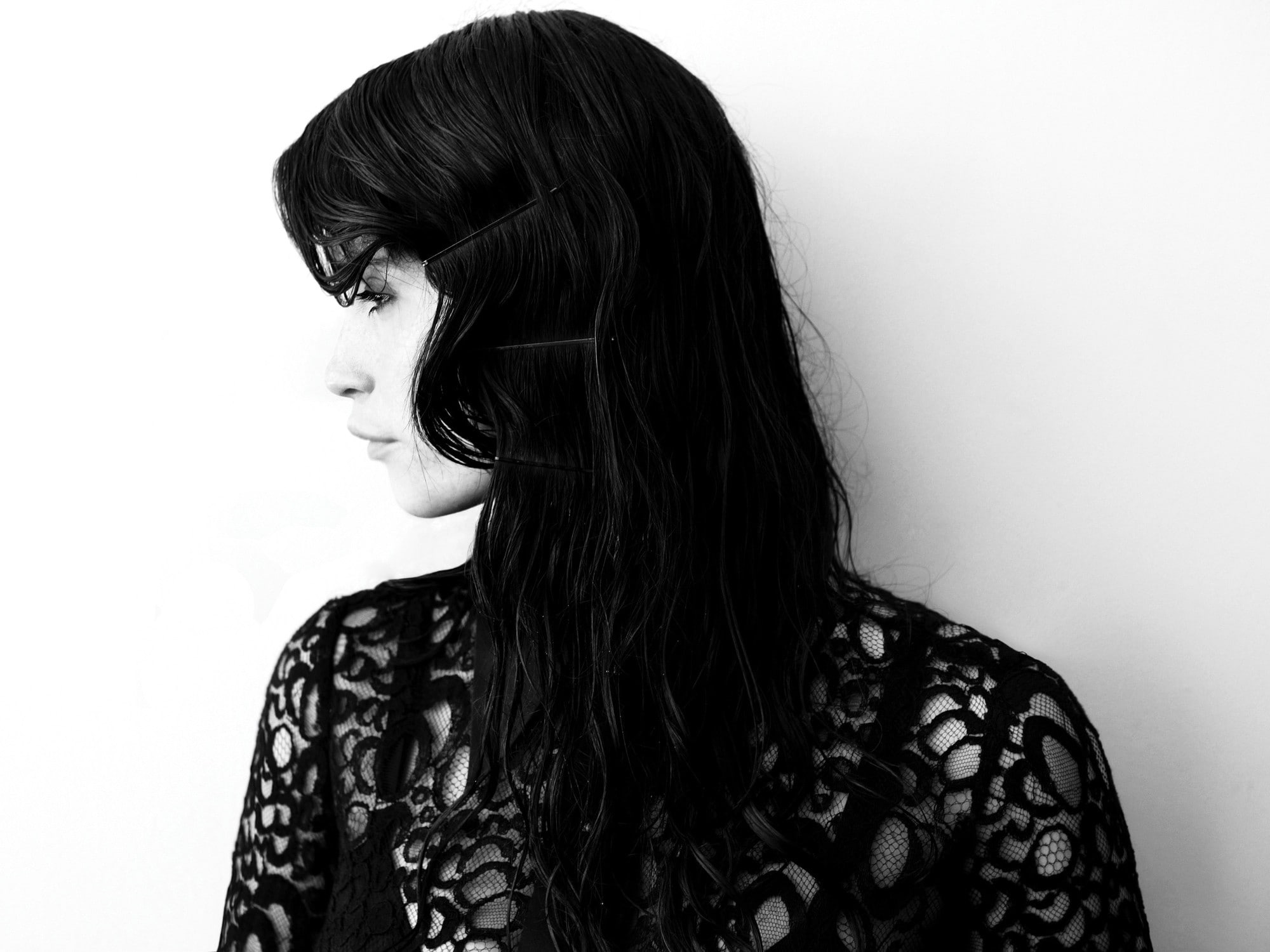 women, monochrome, Gemma Arterton, 1080P, HD Wallpaper