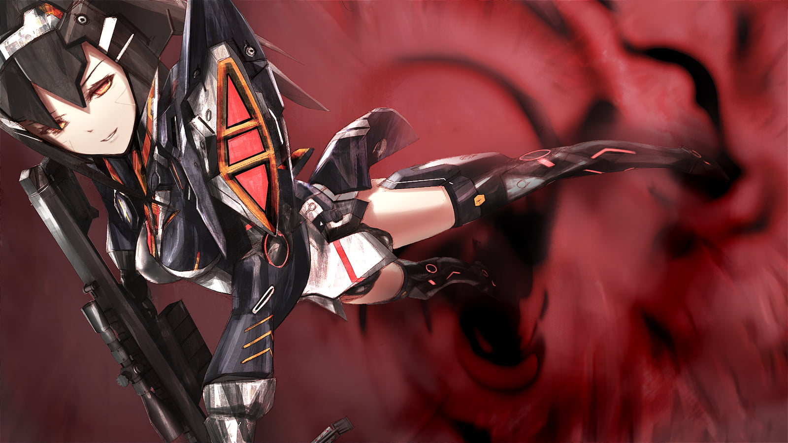shoe, gun, equipment, black, thighhighs, online, day, lisa, still life, celebration, blood, ryouiki, event, selective focus, star, metal, kawanakajima, HD Wallpaper