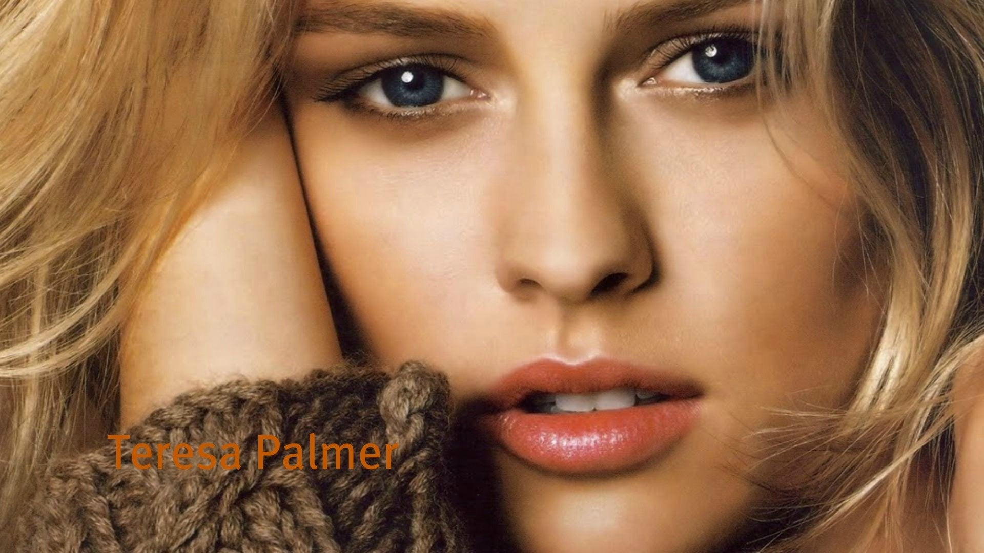 close-up, palmer, one person, young adult, text, beautiful woman, human body part, Actresses, human face, beauty, make-up, young women, Teresa Palmer, human lips, HD Wallpaper