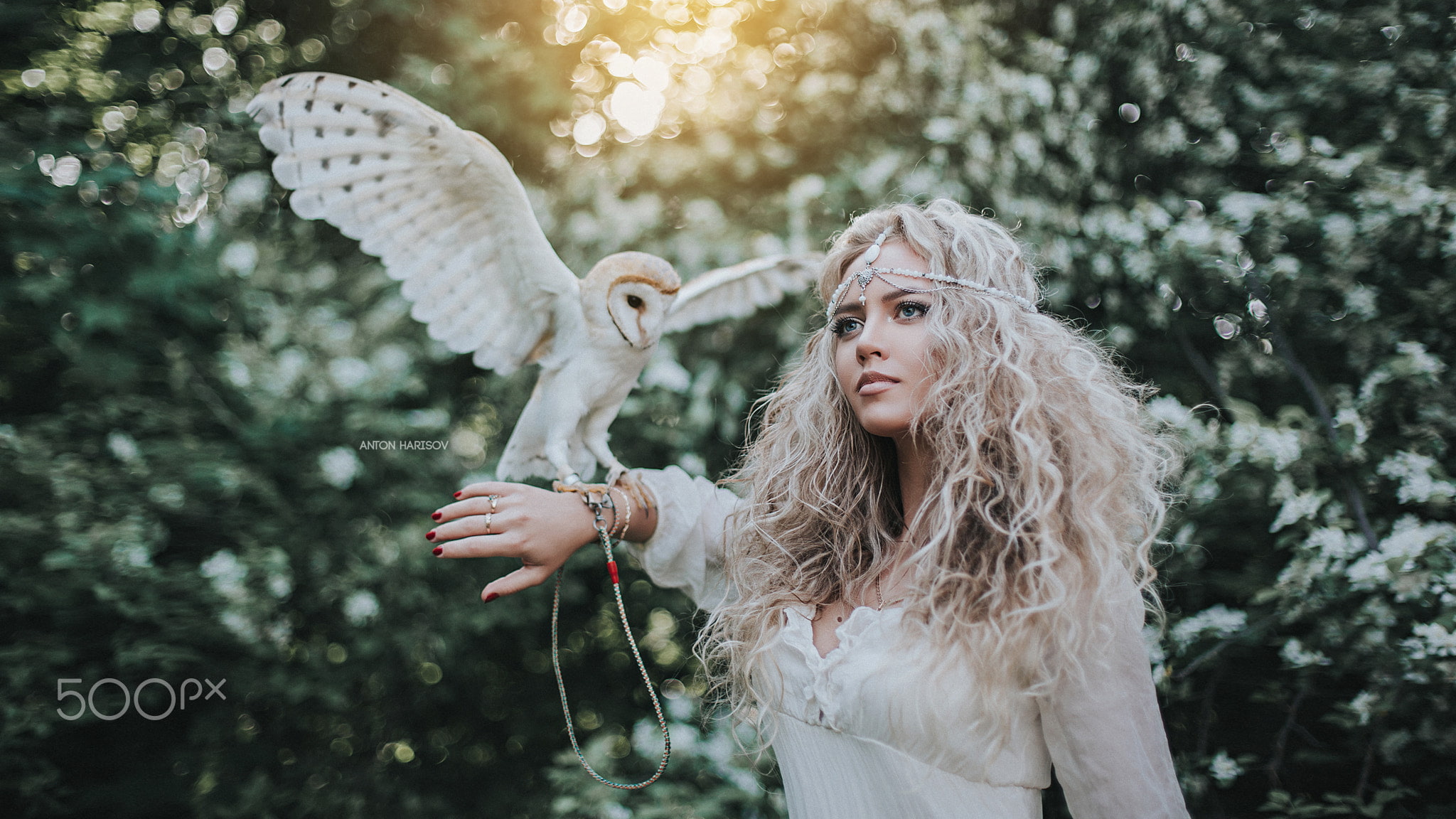 costume, young women, blond hair, hairstyle, outdoors, angel, tree, hair, one person, young adult, long hair, nature, fantasy girl, animal wing, 1080P, HD Wallpaper