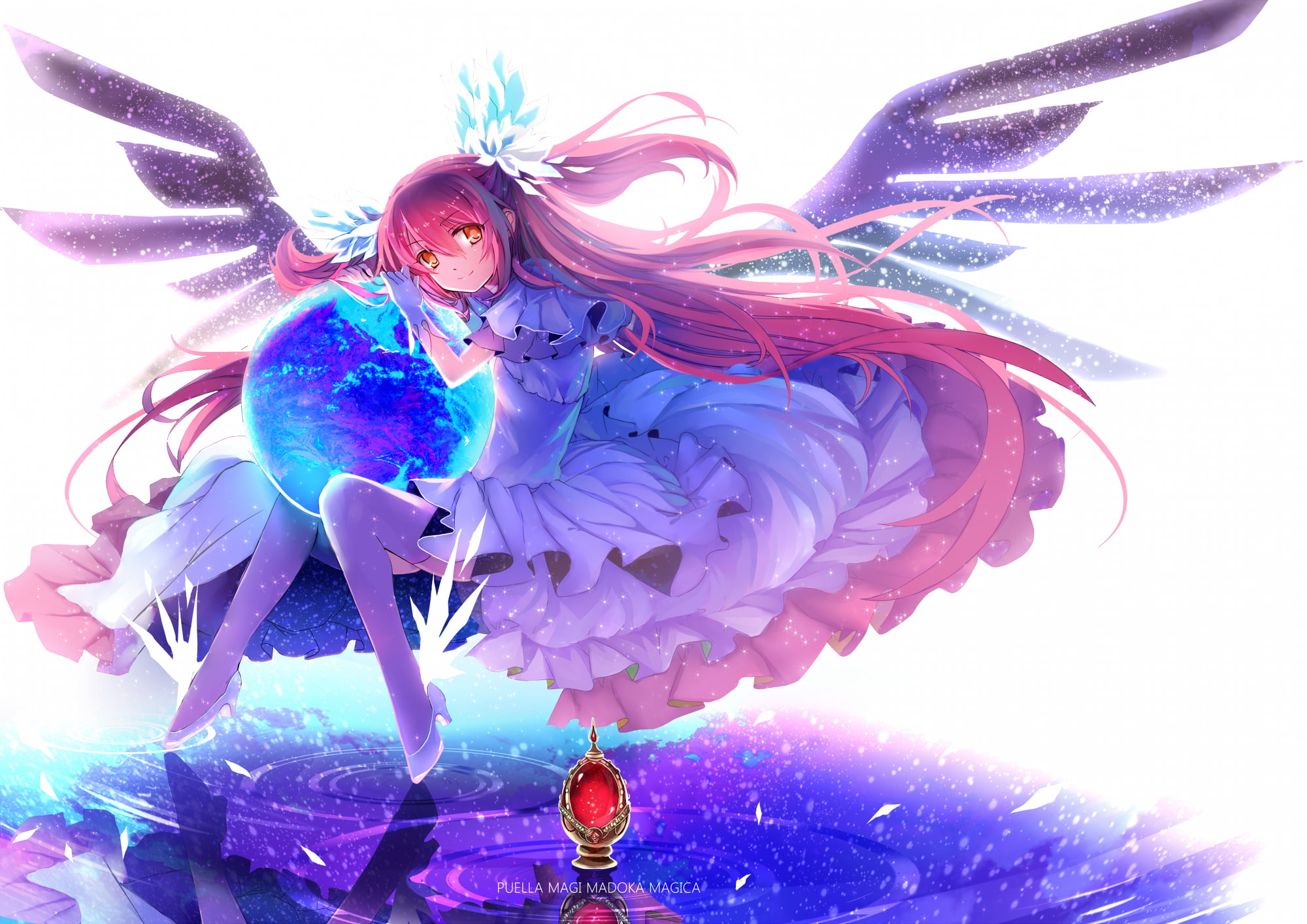 feather, animal wing, creativity, multi colored, studio shot, anime, close-up, women, representation, arts culture and entertainment, costume, one person, HD Wallpaper
