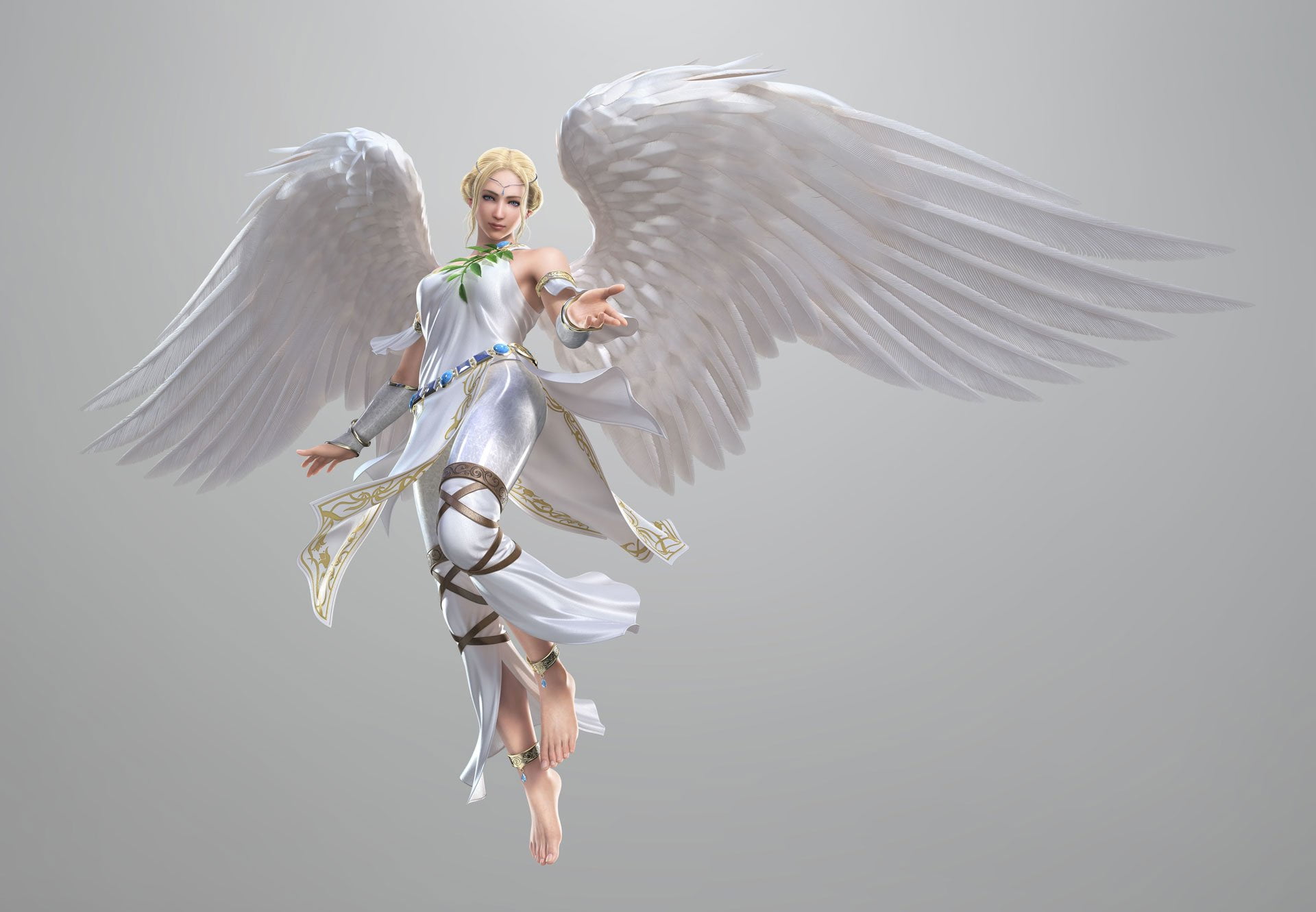 motion, 1080P, Tekken Tag Tournament, animal themes, studio shot, gray, bird, animal wing, freedom, animal wildlife, Angel, animal, vertebrate, flying, HD Wallpaper