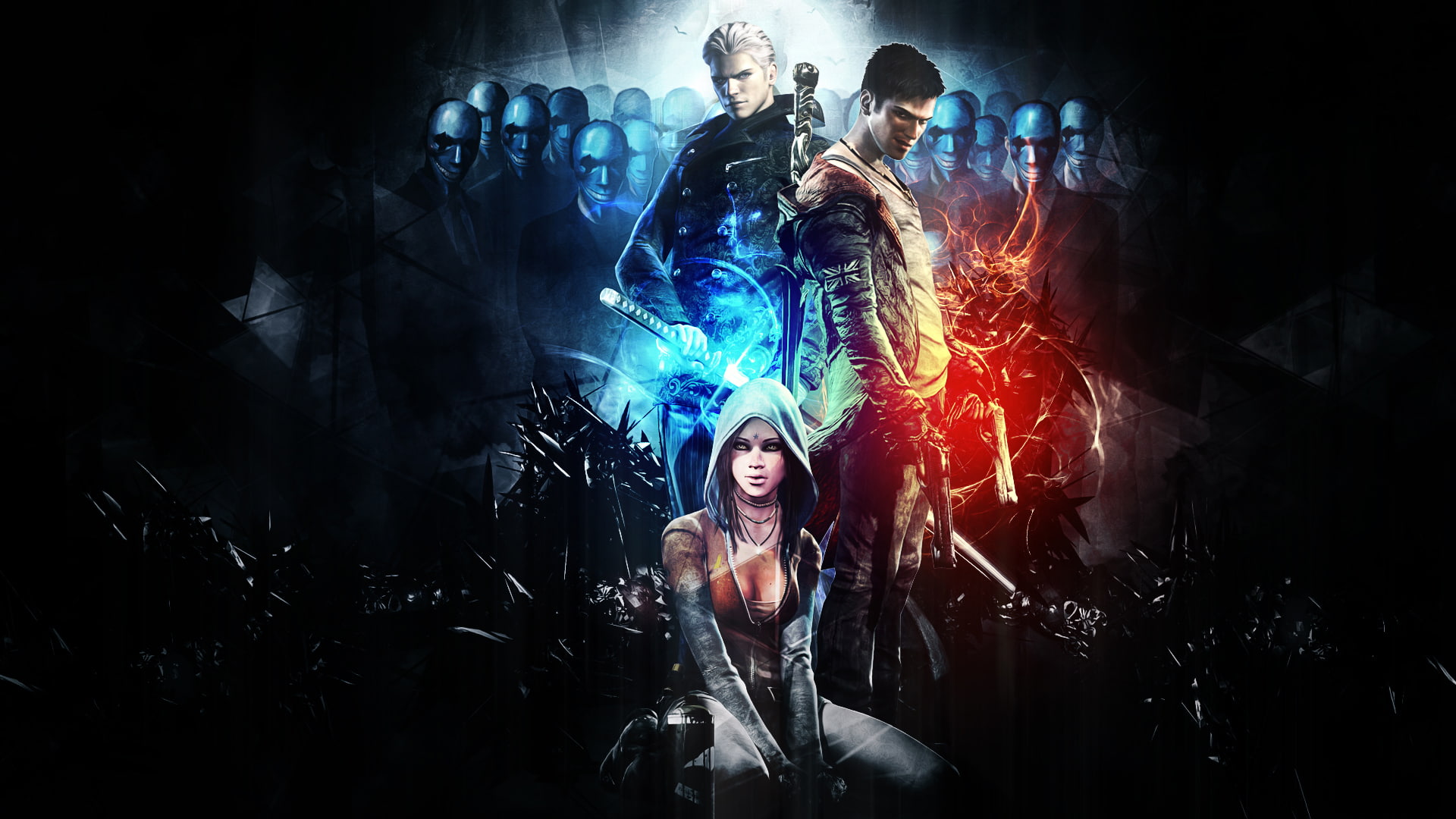 1080P, Kat (Devil May Cry), Vergil (Devil May Cry), Dante (Devil May Cry), Devil May Cry, HD Wallpaper