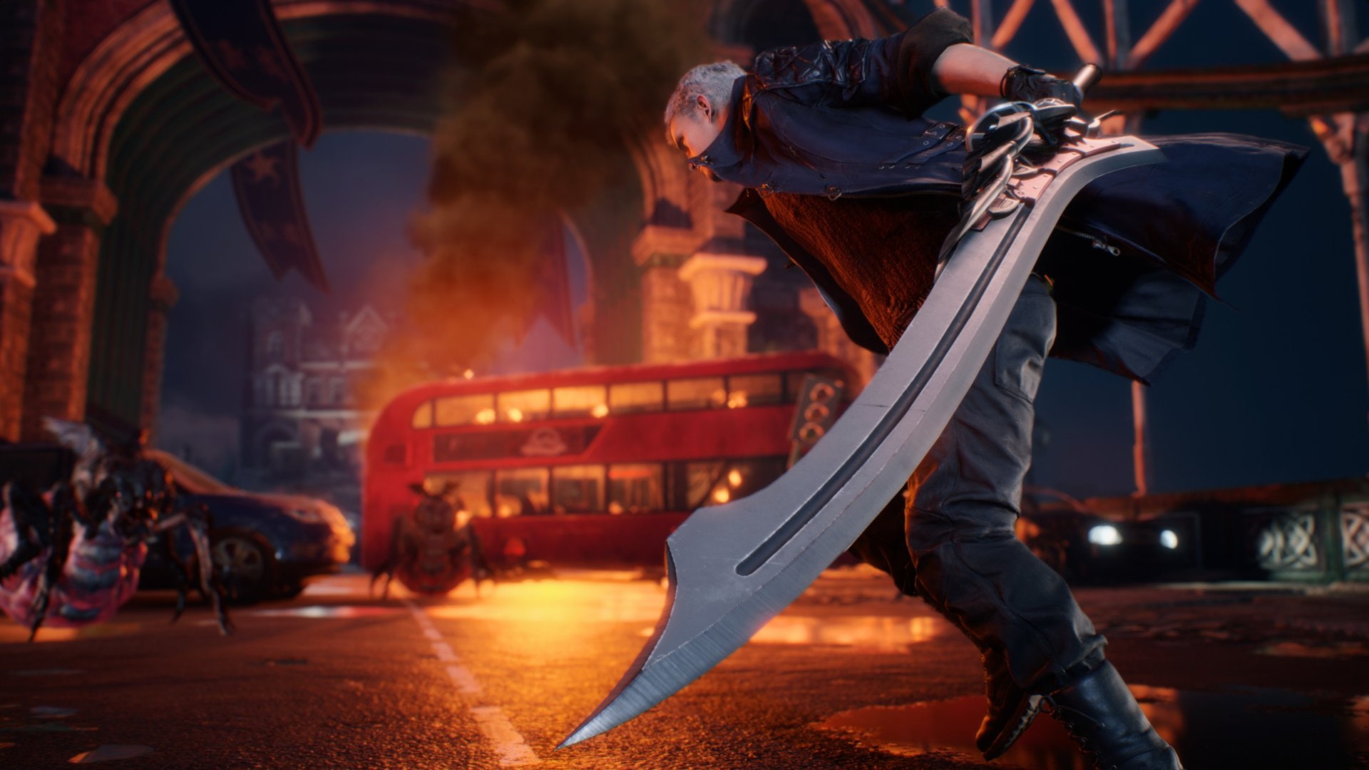 artist, Anime, Nero (Devil May Cry), musical instrument, music, architecture, occupation, Devil May Cry, side view, one person, motion, activity, musician, HD Wallpaper