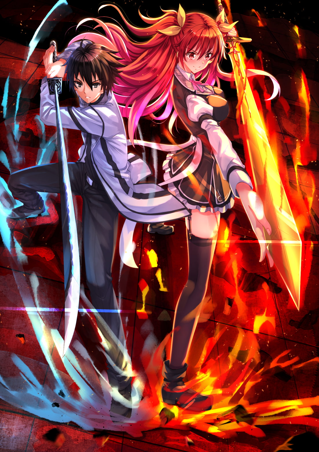 blurred motion, costume, night, one person, indoors, arts culture and entertainment, women, performance, young adult, creativity, motion, Rakudai Kishi No Cavalry, Phone HD Wallpaper
