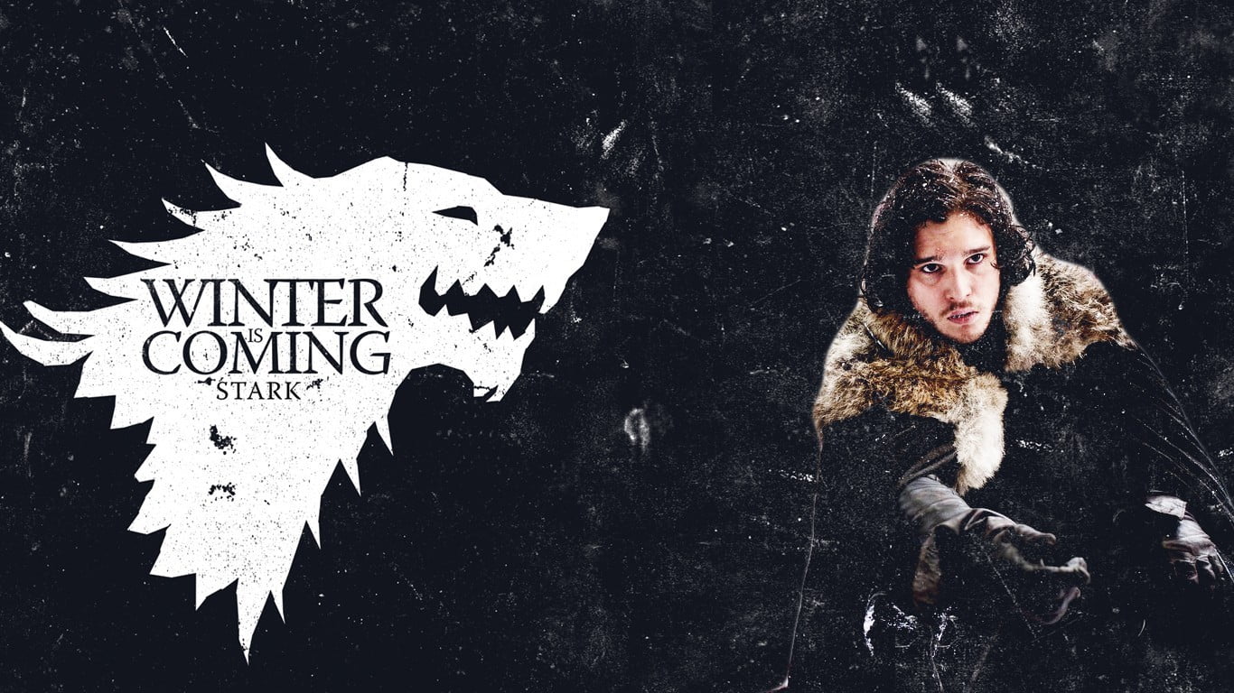 females, communication, snow, women, portrait, cold temperature, nature, looking at camera, real people, House Stark, western script, text, Kit Harington, HD Wallpaper