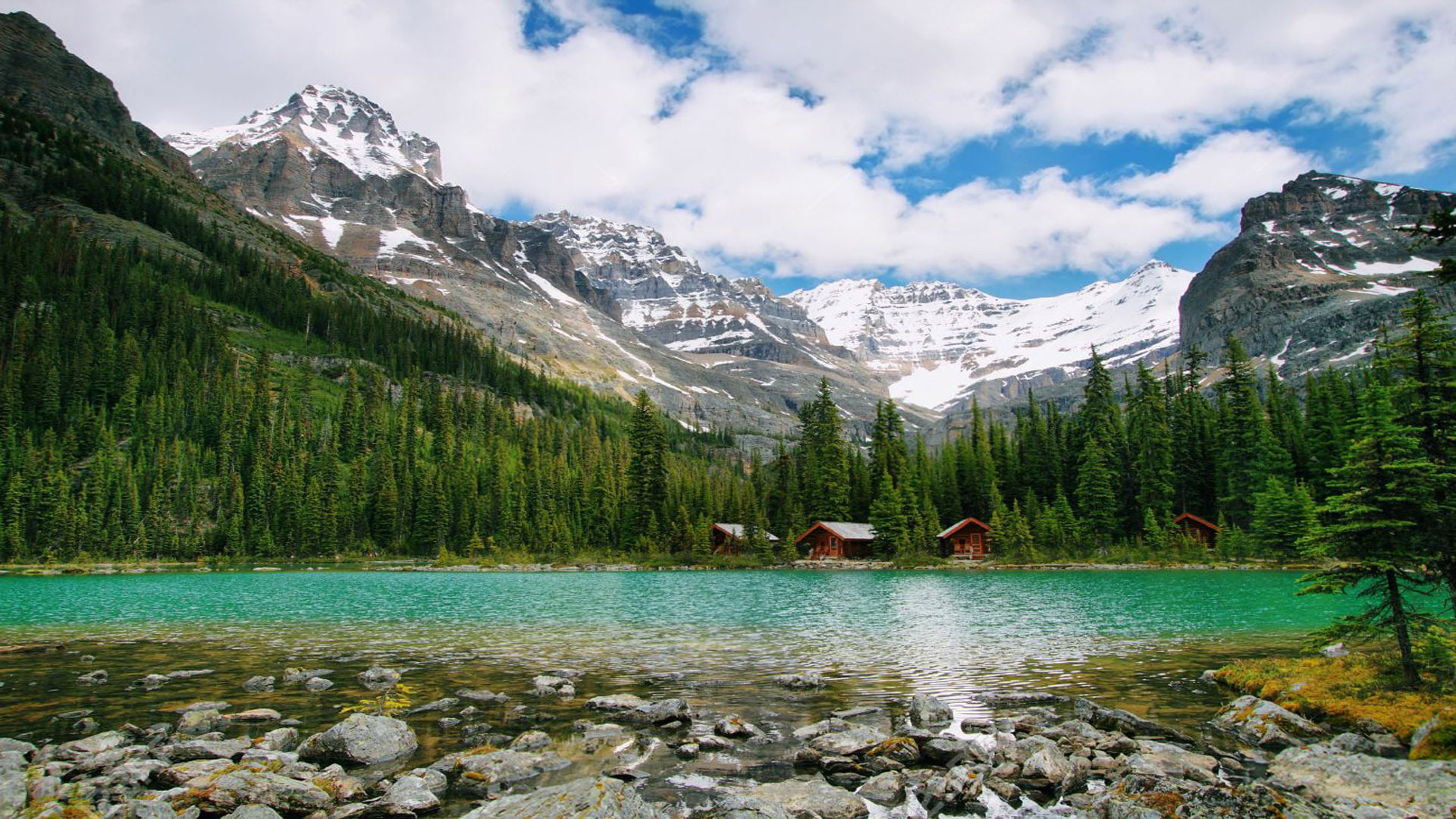 landscape, emerald, canada, lake, park, yok, photography, british, columbia, 1080P, hd, national, HD Wallpaper