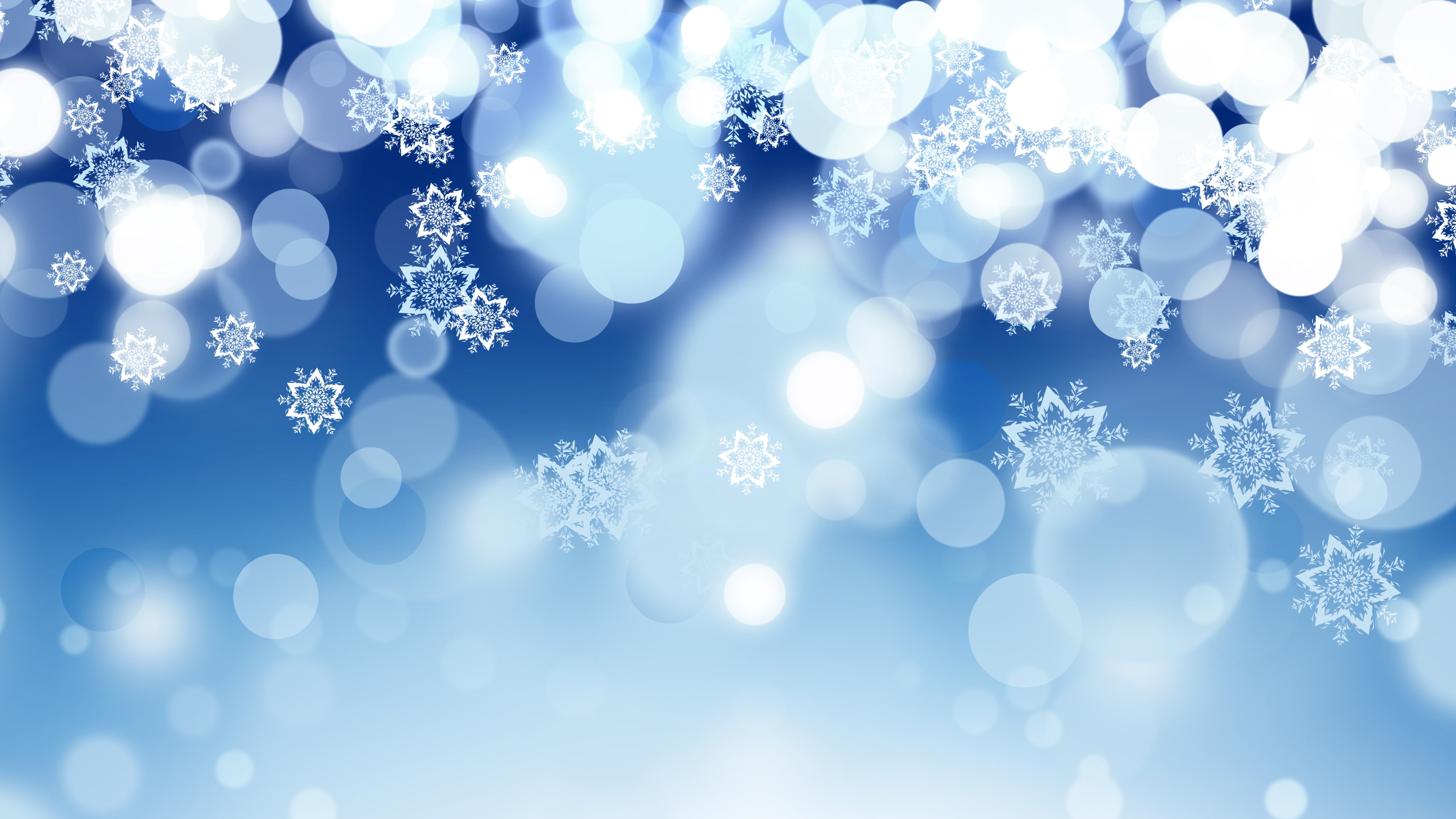 vector art, abstract, winter, snowflakes, 5K, HD Wallpaper