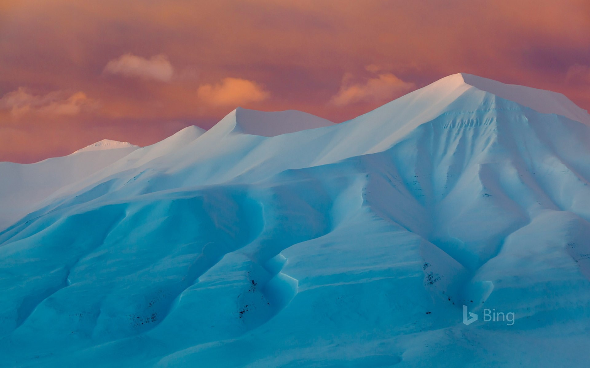 snowcapped mountain, scenics - nature, mountain, environment, des, sky, tranquil scene, frozen, bing, turquoise colored, adventdalen, glacier, tranquility, HD Wallpaper