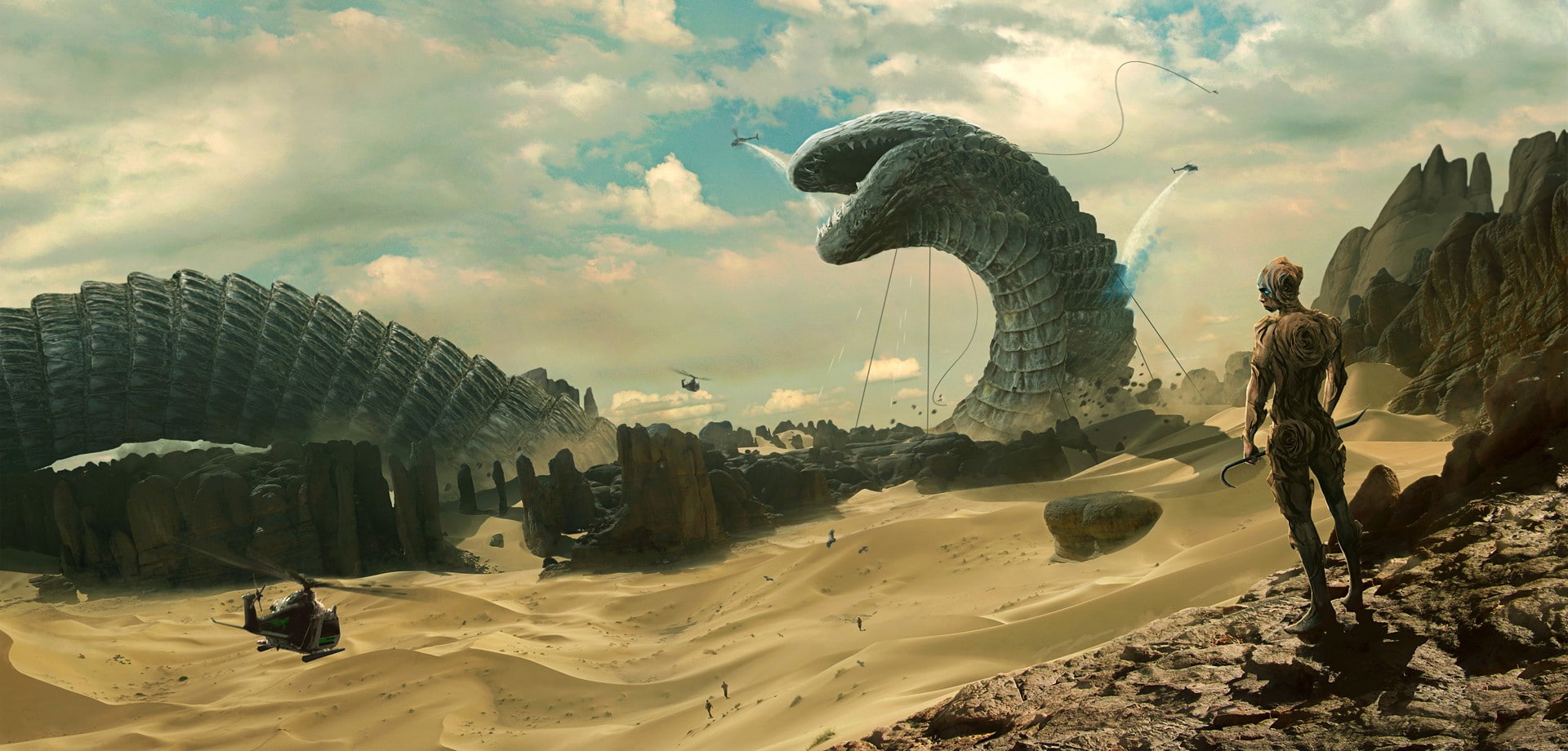 science fiction, 1080P, Dune (series), Desert, sand, HD Wallpaper