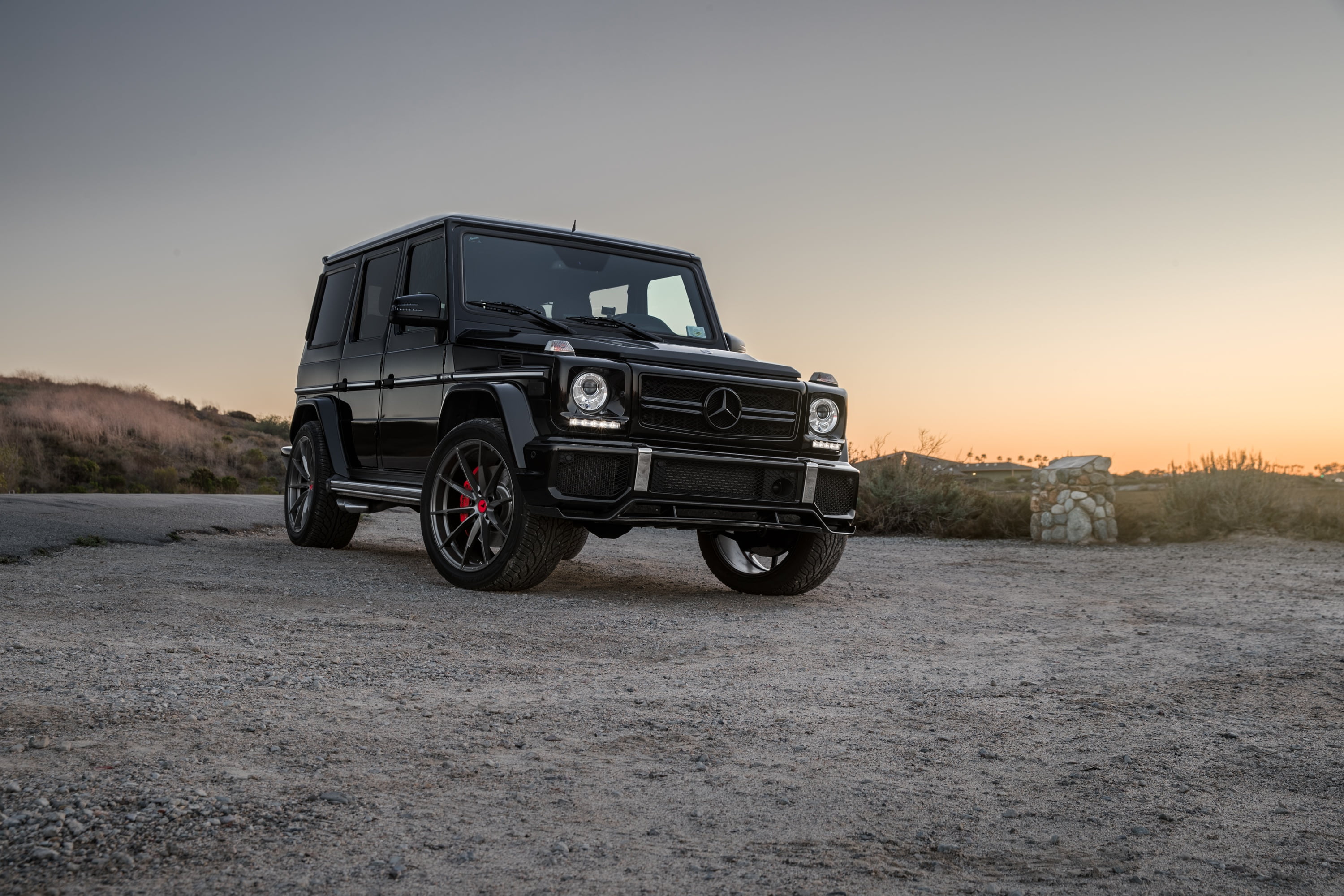 G63, W463, 2K, Black, AMG, Brick, Mercedes, HD Wallpaper