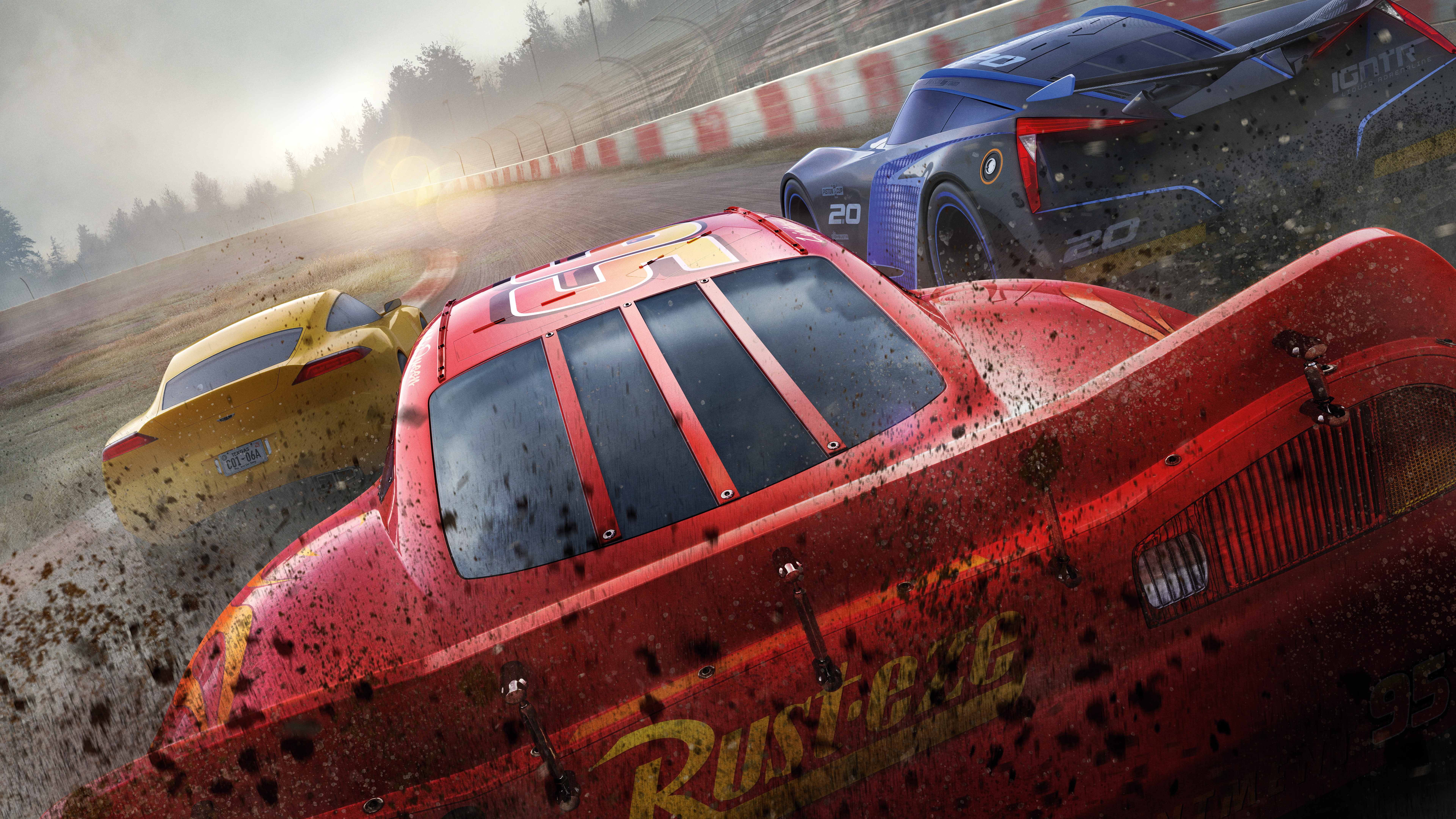 Jackson Storm, 4K, Cruz Ramirez, Lightning McQueen, Cars 3, 8K, 8K, HD Wallpaper
