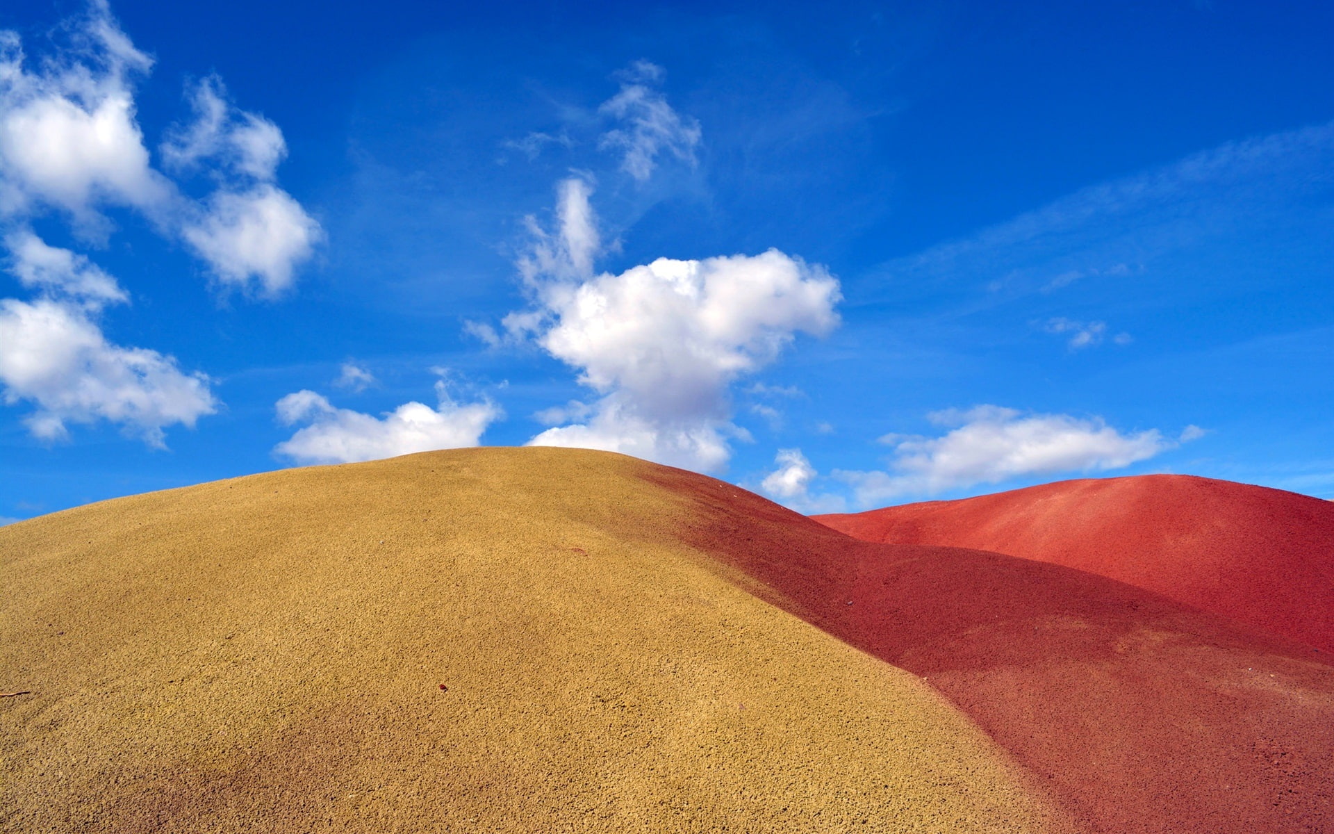 Sky, Desert, 1080P, Blue, Sand, Clouds, Dunes, HD Wallpaper