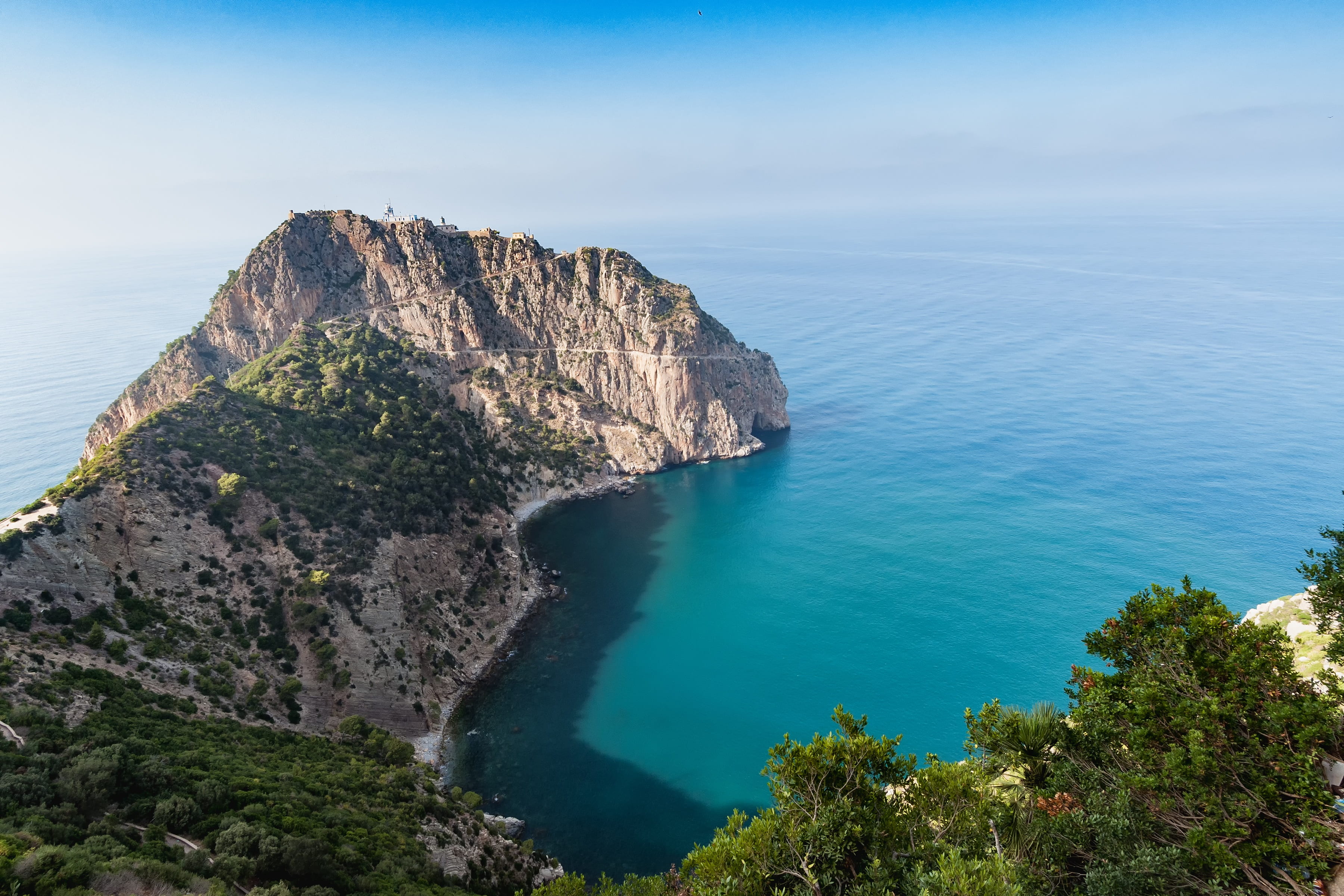 tranquility, landscape, idyllic, turquoise colored, outdoors, tranquil scene, 2K, non-urban scene, kabylia, algeria, mountain, no people, scenics - nature, HD Wallpaper