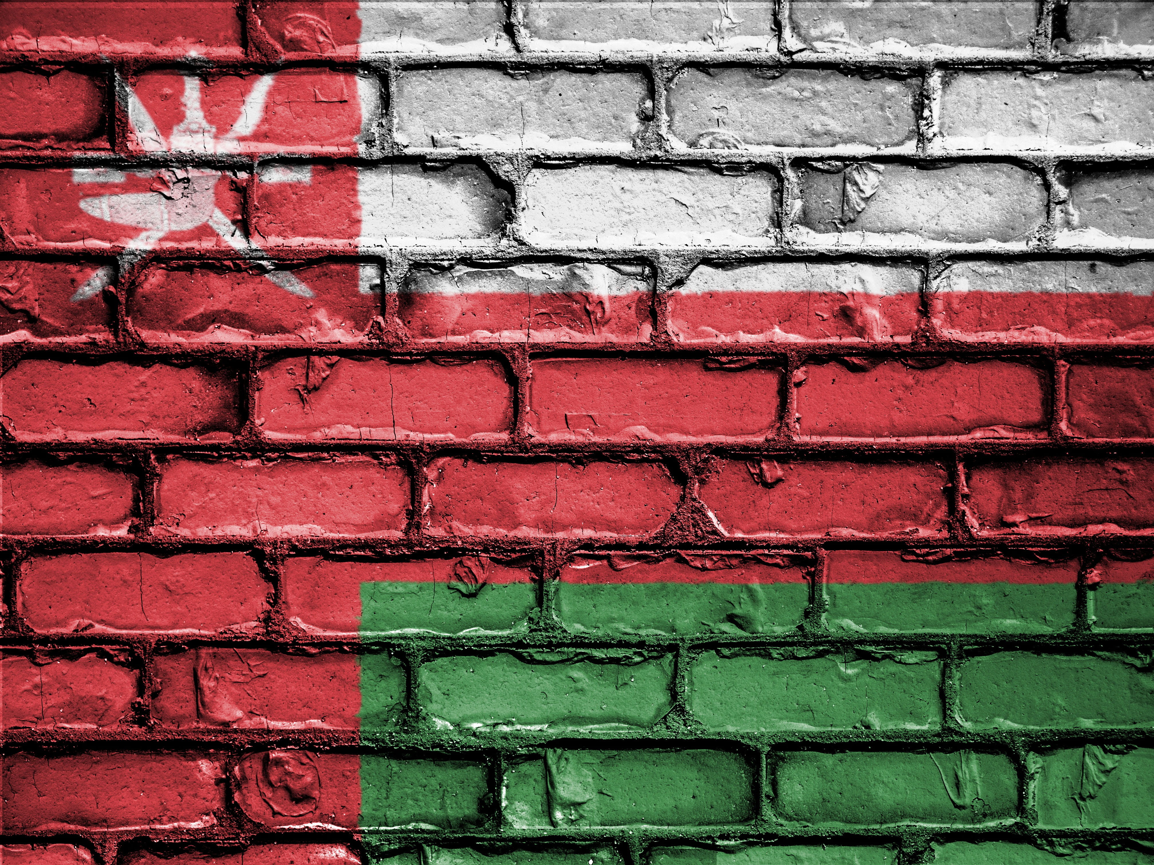 textured, brick, full frame, graffiti, symbol, banner, nation, red, patriot, no people, national, close-up, art and craft, built structure, nature, 4K, HD Wallpaper