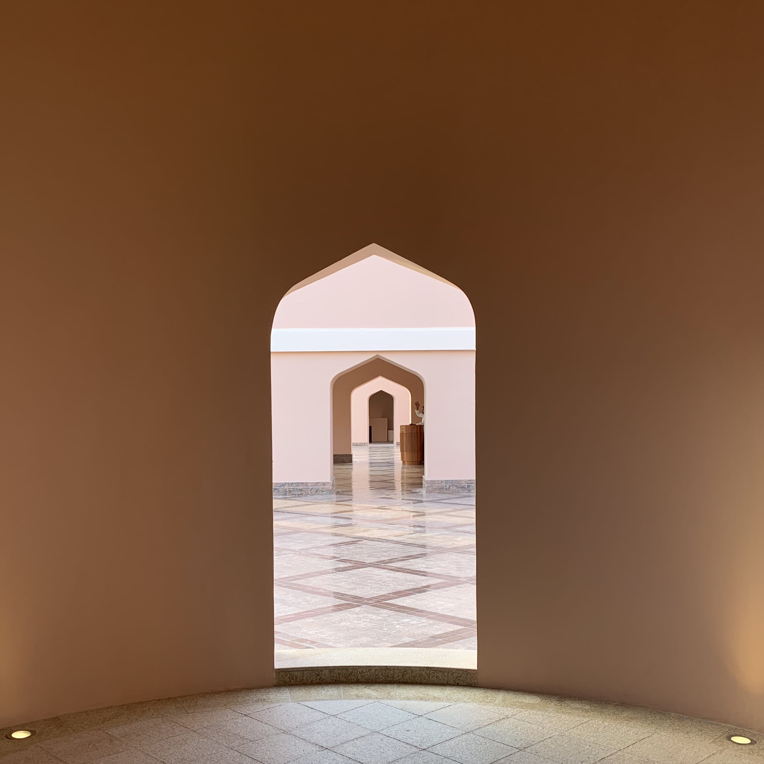 architecture, built structure, drawing, art, open, wood, floor, wall - building feature, copy space, arch, oman, canvas, entrance, doorway, light, sunlight, Phone HD Wallpaper