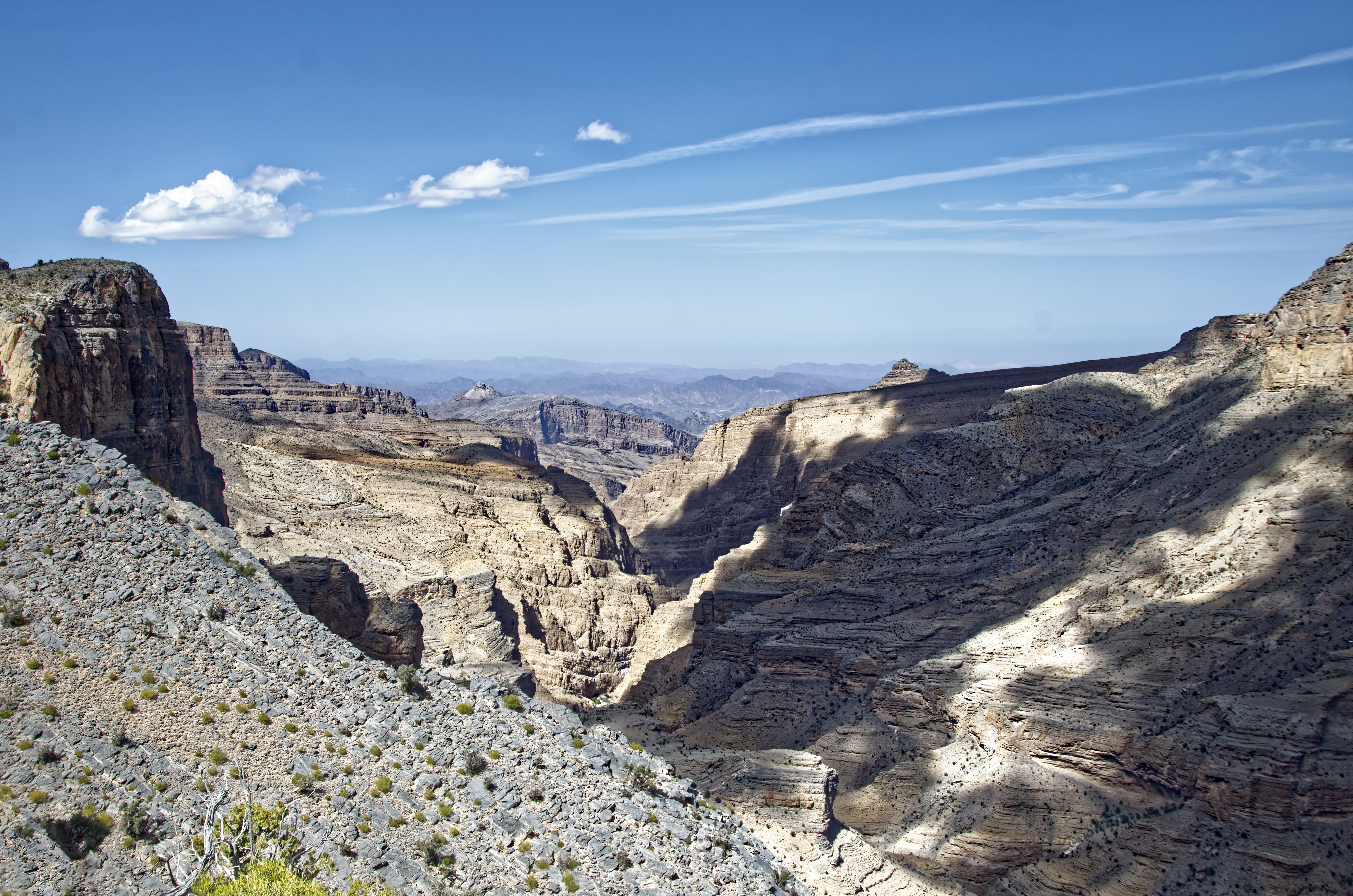 oman, day, rock, desert, cloud - sky, environment, physical geography, sky, canyon, 8K, scenics - nature, non-urban scene, tranquil scene, mountain, land, HD Wallpaper