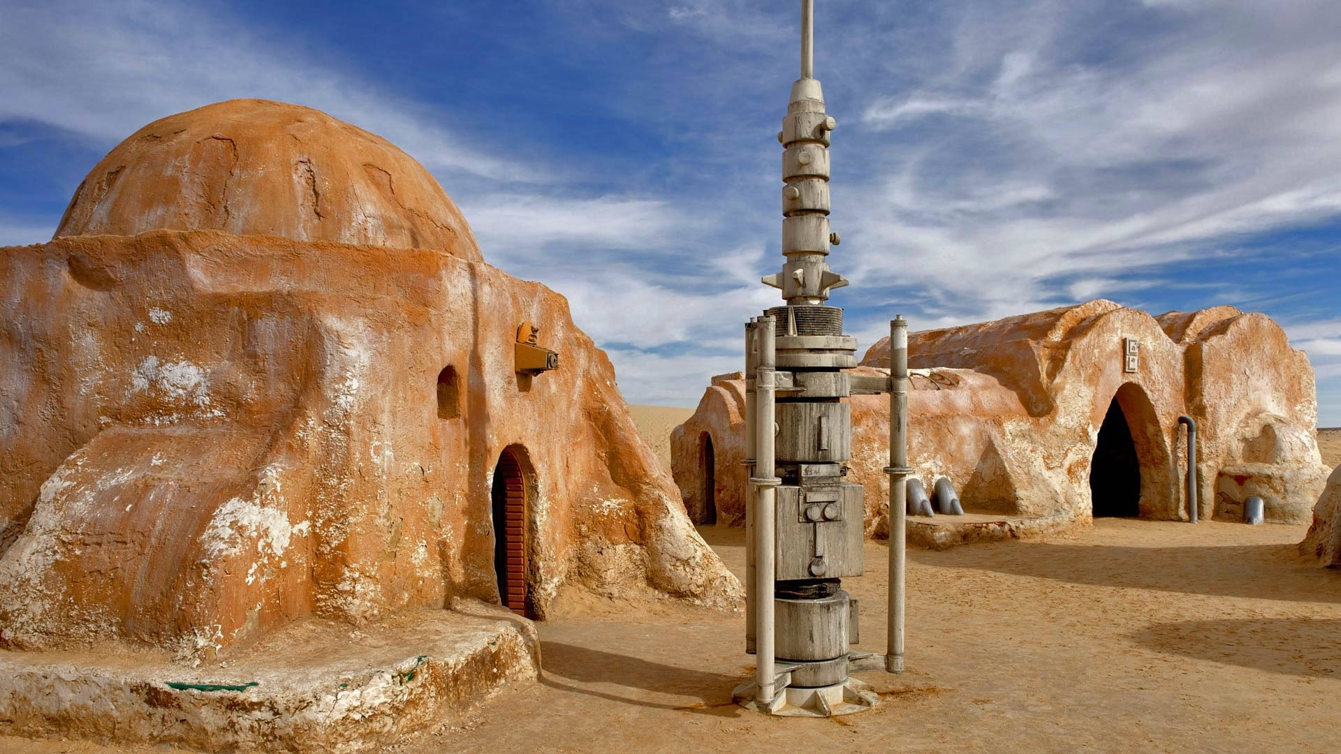 old, bing, tunisia, built structure, no people, location, travel, place of worship, wars, the past, archaeology, nature, 1080P, star, day, sculpture, religion, HD Wallpaper