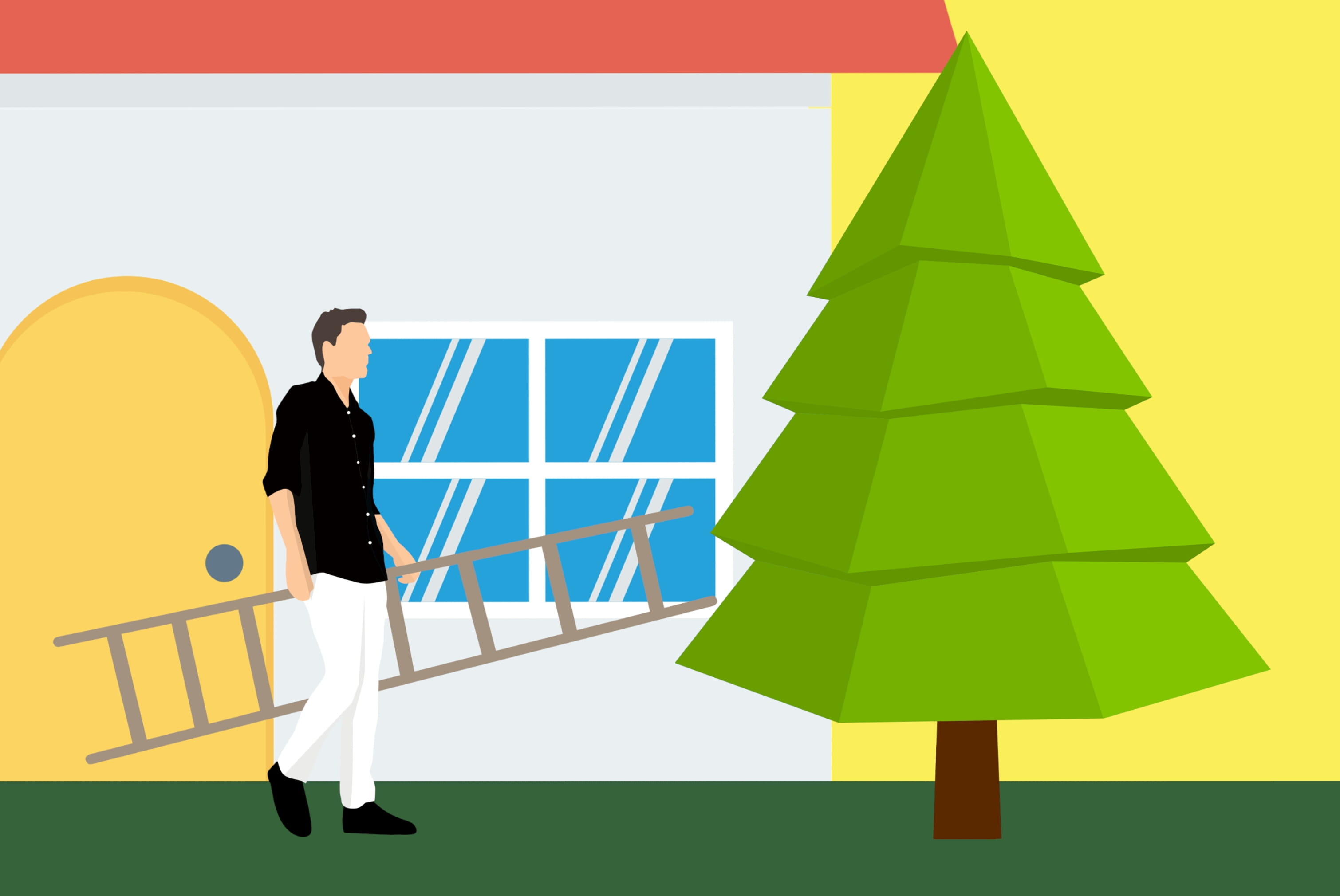 x-mas, business, man, bag, one person, object, full length, merry, new year, standing, holding, 2K, indoors, home, looking, top, decoration, adult, packaging, HD Wallpaper