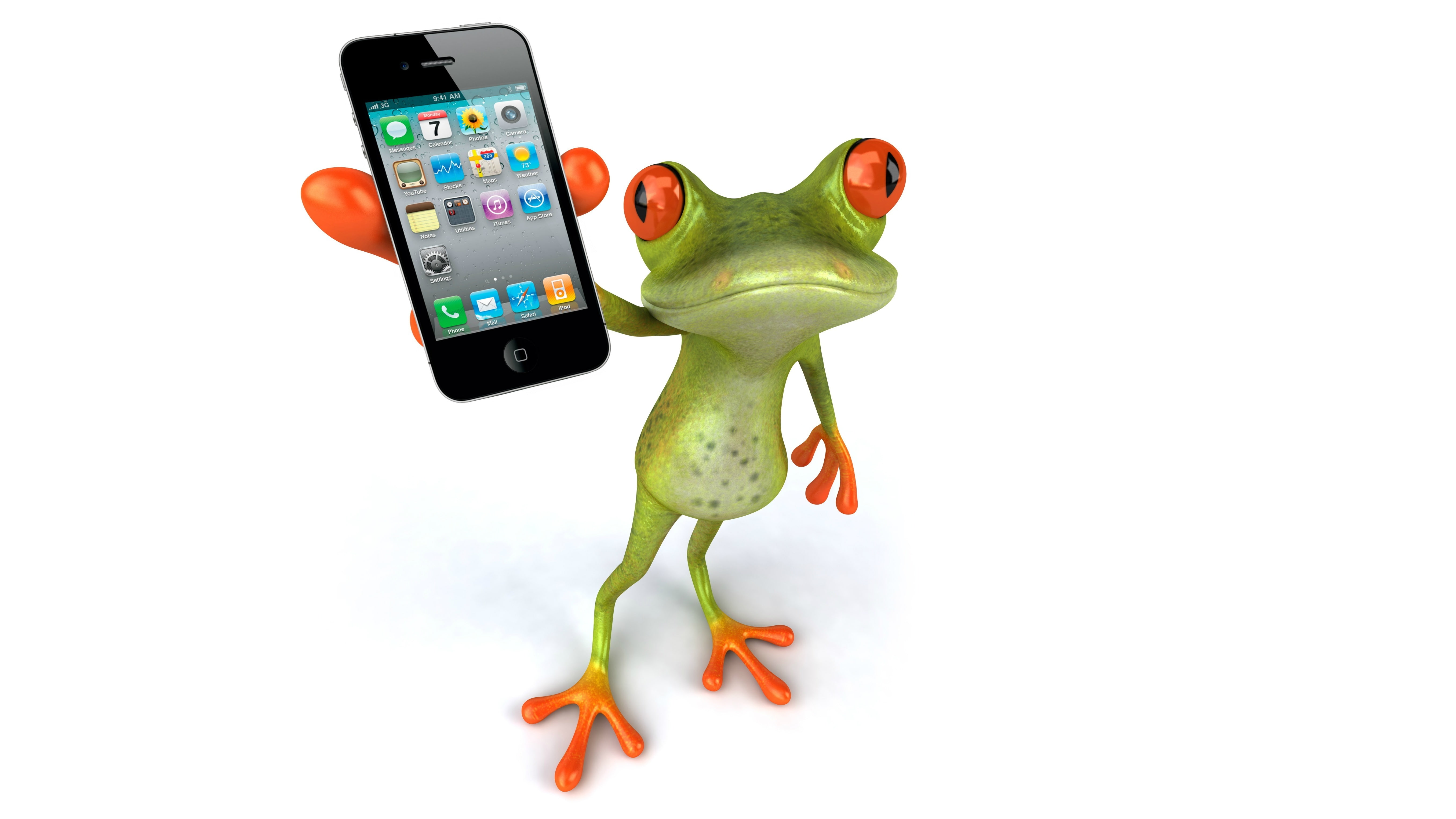 red, representation, connection, cartoon, eyed, illustration, cut out, consumerism, Free frog 3d, communication, holding, mobile Phone, isolated On White, HD Wallpaper