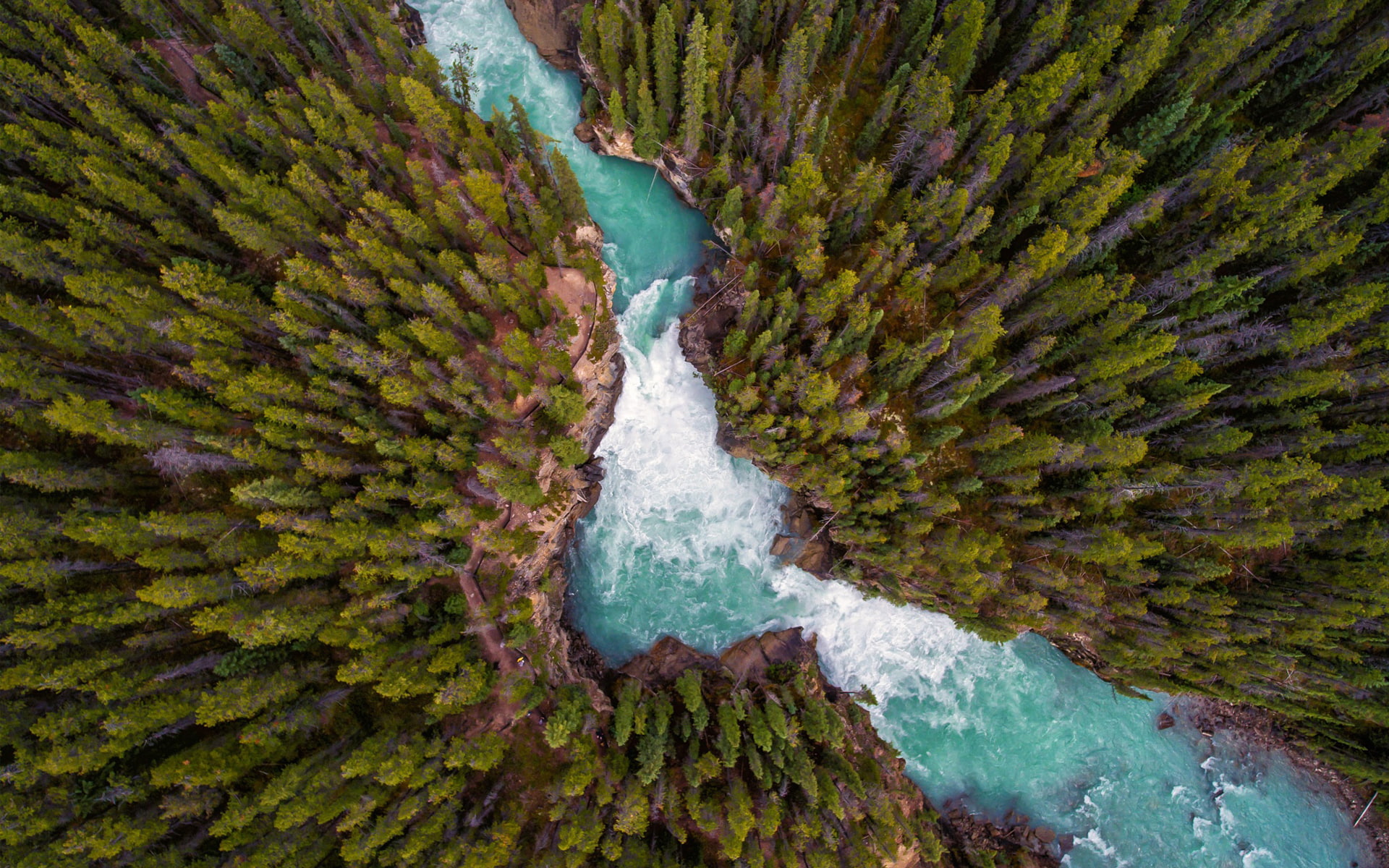solid, 1080P, environment, outdoors, wide, travel destinations, day, waterfall, nature, flowing water, water, land, deep, tree, no people, scenics - nature, HD Wallpaper