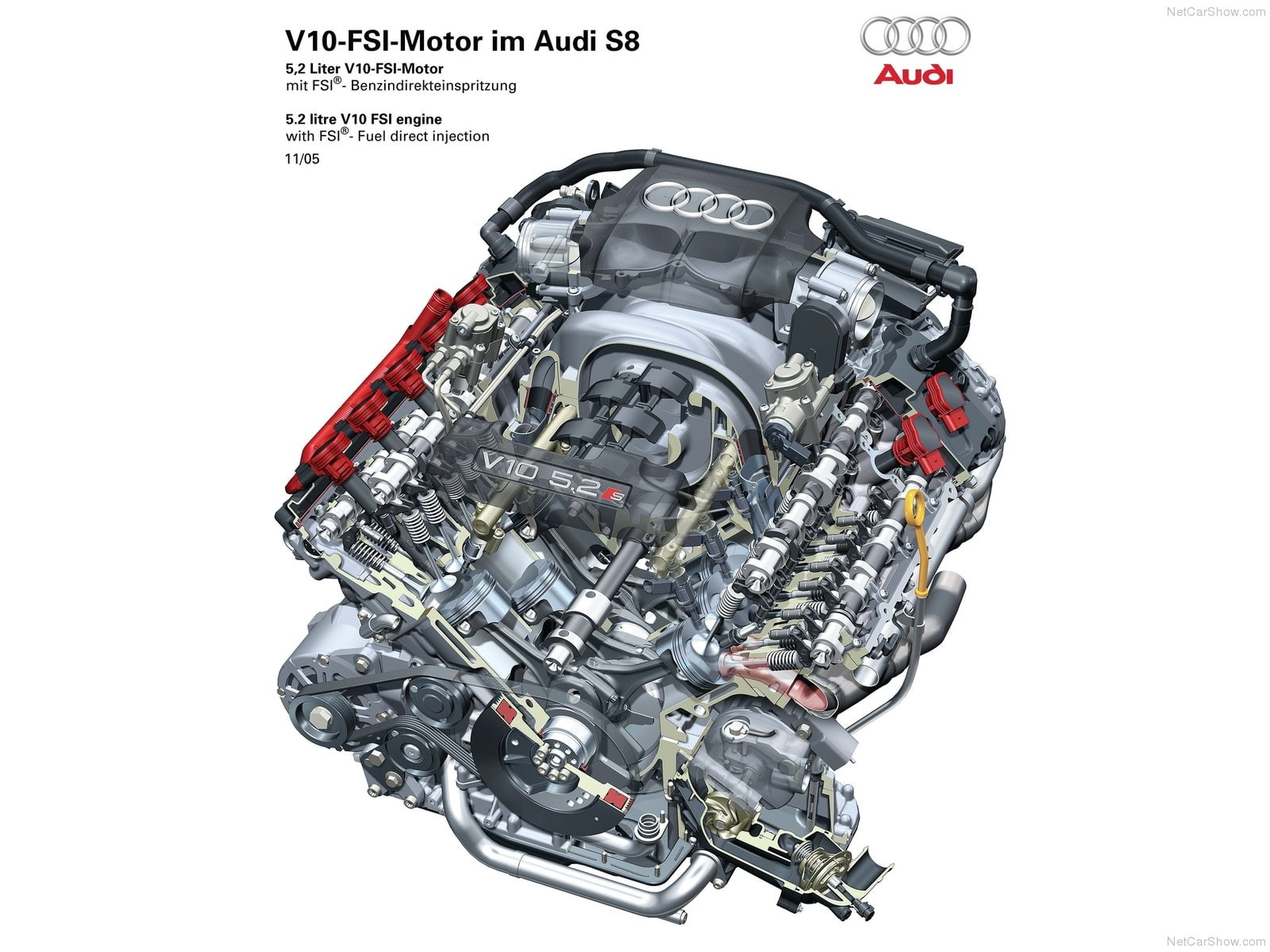 2006, 4e-d3, mkii, audi-s8, cutaway, 720P, engine, HD Wallpaper