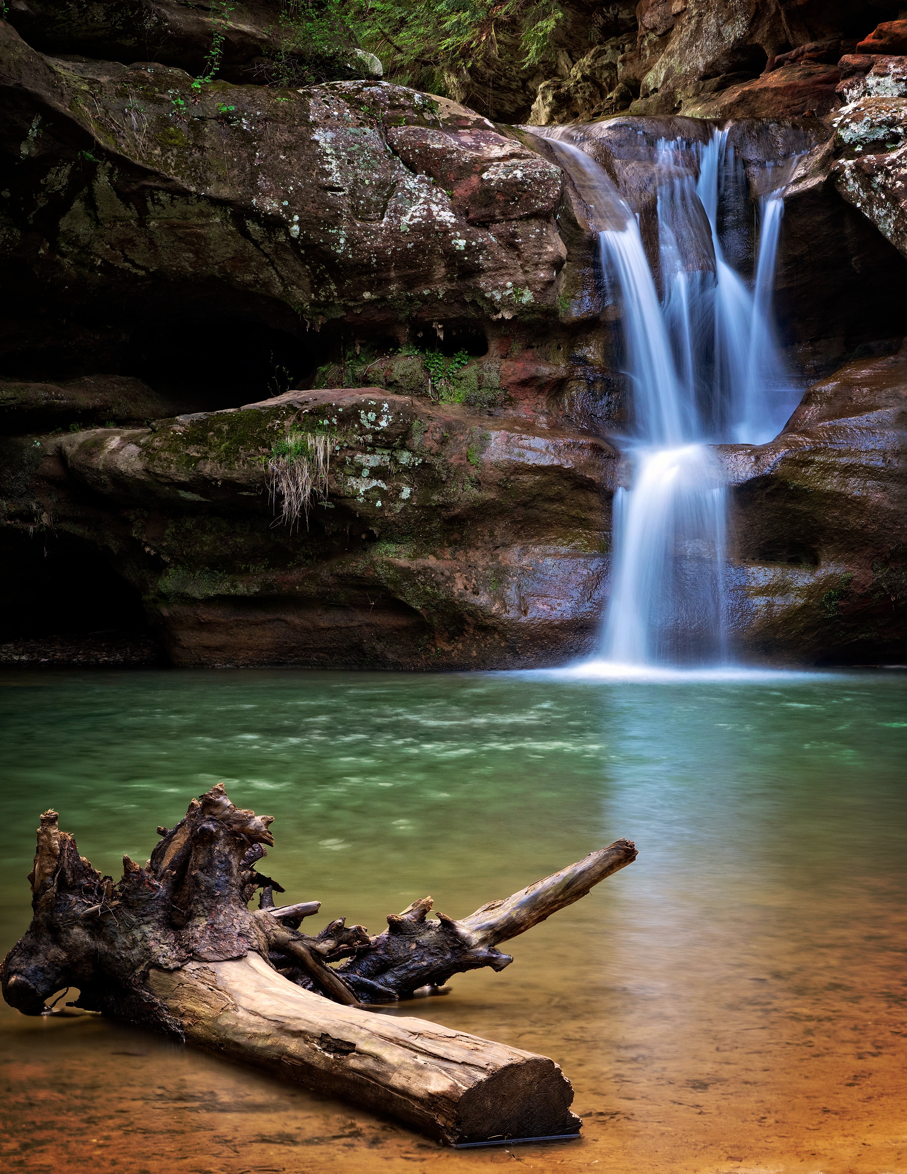 falls, stream, photography, 4K, blue water, water falls, Trails, waterfalls, mans, beauty In Nature, Old Mans Cave, smooth, landscape, macro, outdoors, Phone HD Wallpaper