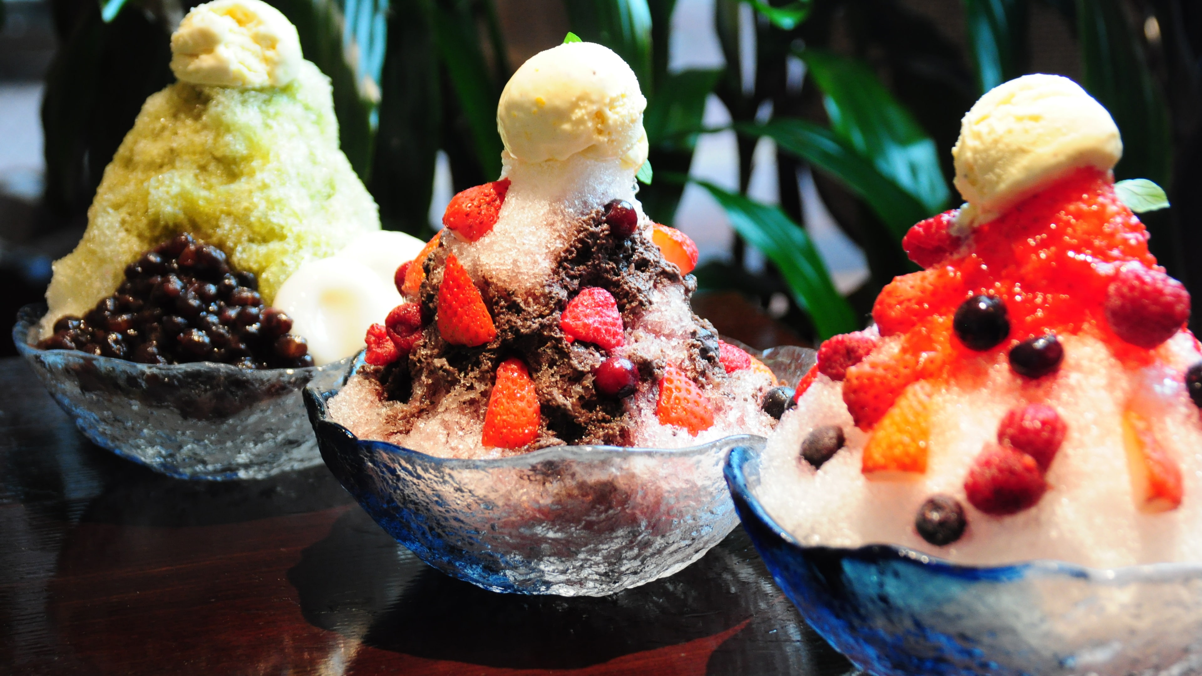 Food, Cream, Strawberries, Summer, Shaved, Ice, Dessert, 4K, Delicious, HD Wallpaper