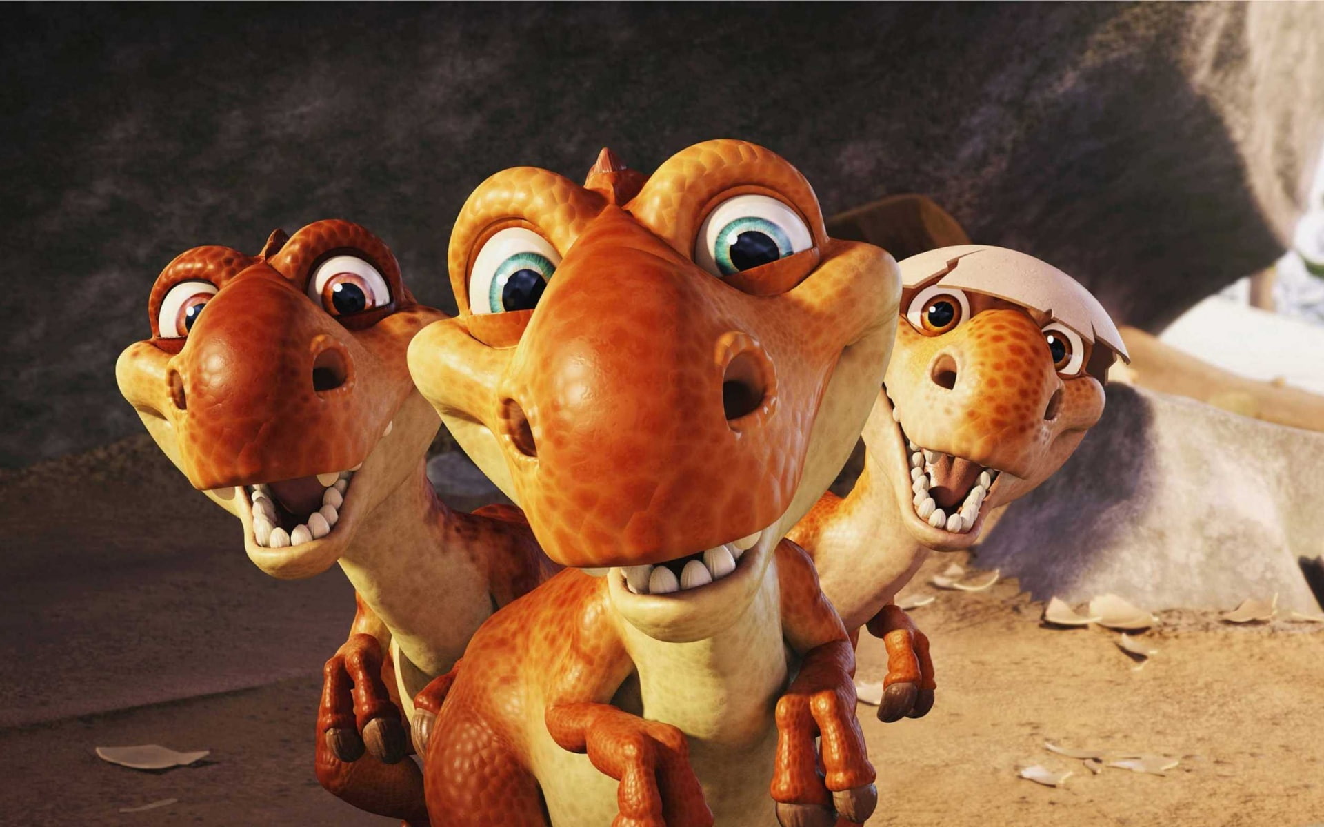 Dawn, Age, 1080P, dinosaurs, Dinosaur, Ice, HD Wallpaper
