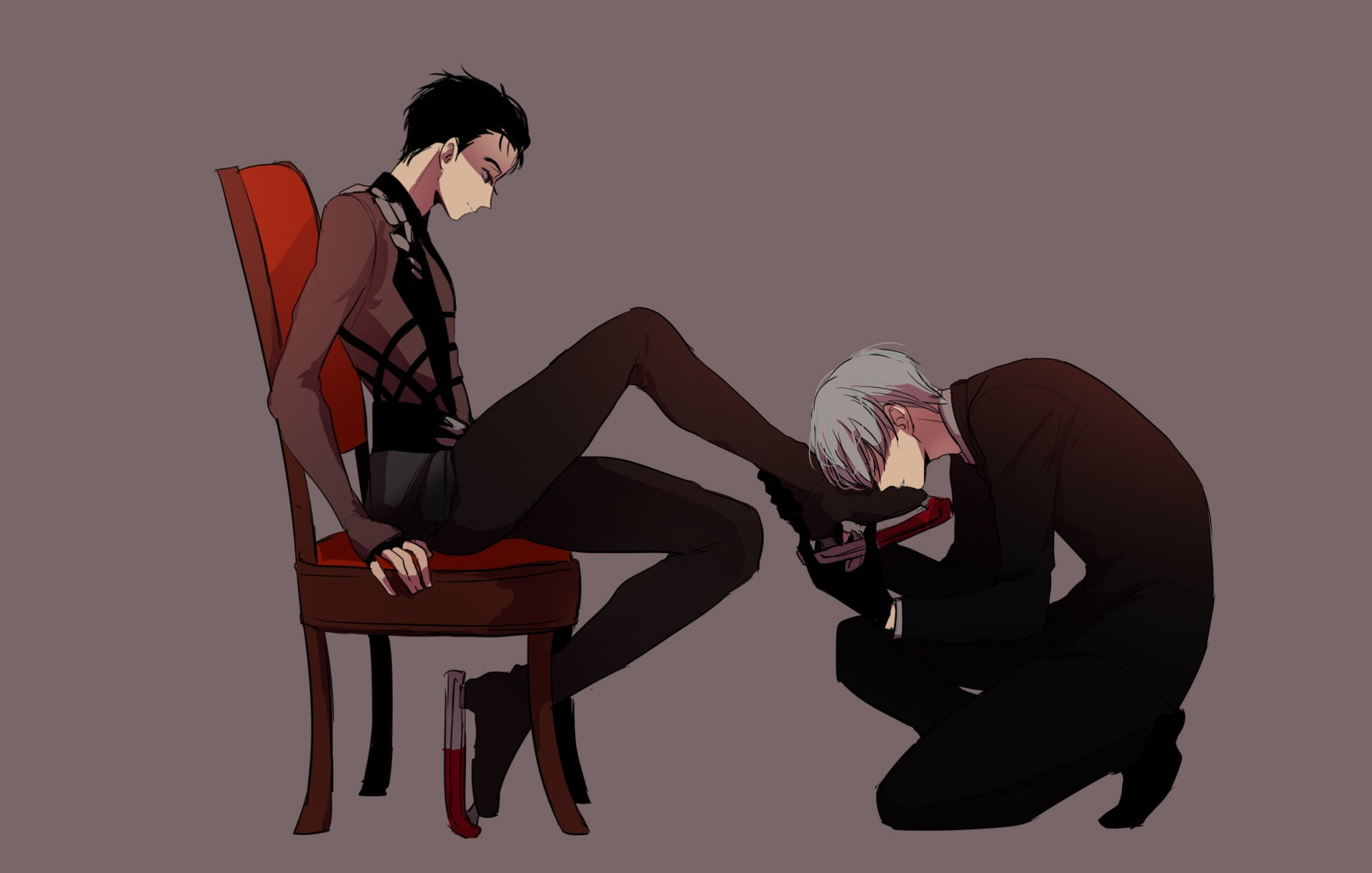 Anime, Viktor Nikiforov, Yuri!!! on ICE, 1080P, Yuuri Katsuki, HD Wallpaper