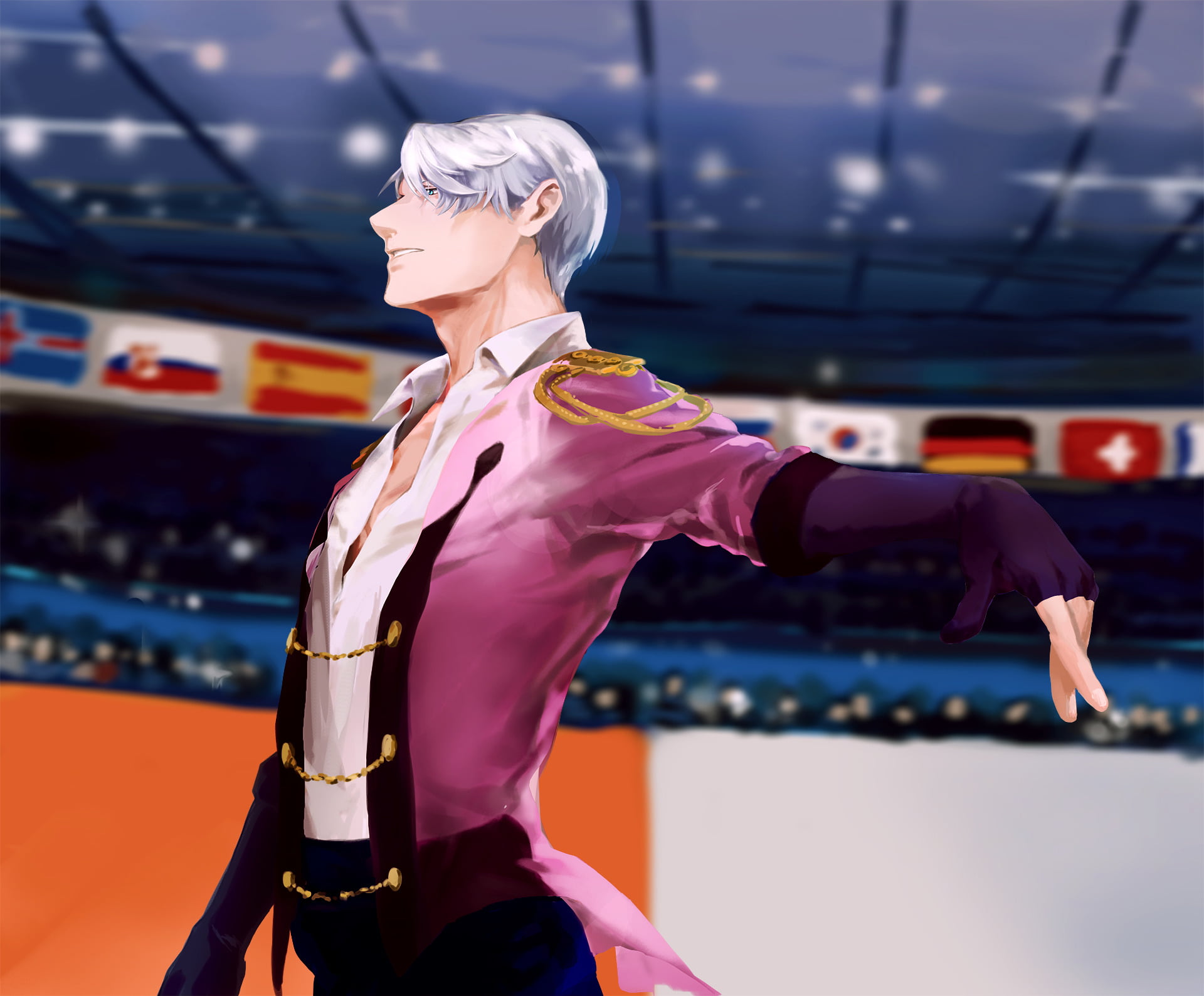 young adult, Yuri!!! on Ice, women, built structure, young women, indoors, beauty, fashion, hair, beautiful woman, Anime, side view, females, hairstyle, HD Wallpaper