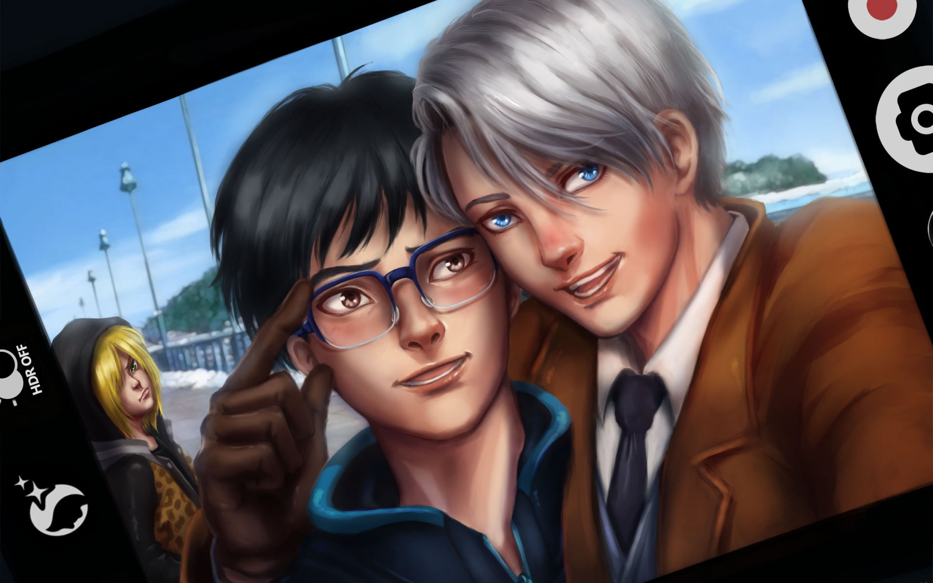 Viktor Nikiforov, Yuri Plisetsky, 1080P, Anime, Yuuri Katsuki, Yuri!!! on ICE, HD Wallpaper