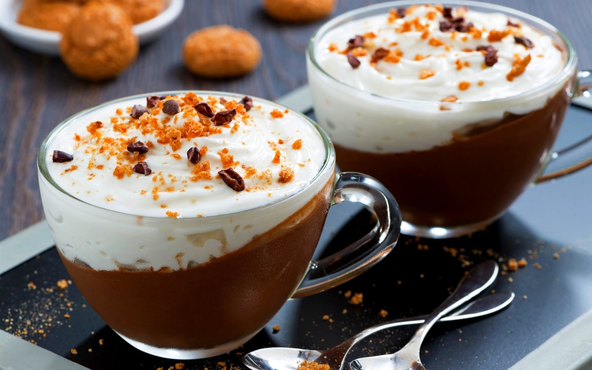 Chocolate, 1080P, Cup, Sweet, Cream, Food, HD Wallpaper