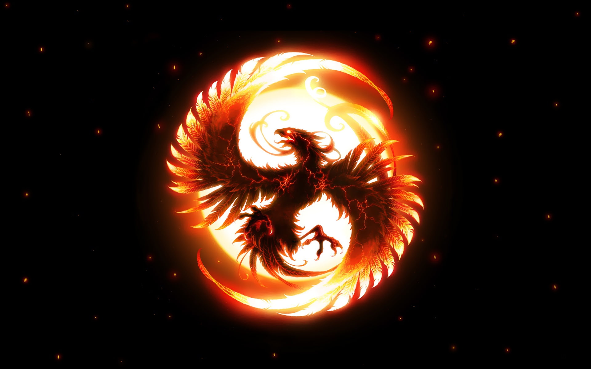 Phoenix, 1080P, Fire, HD Wallpaper