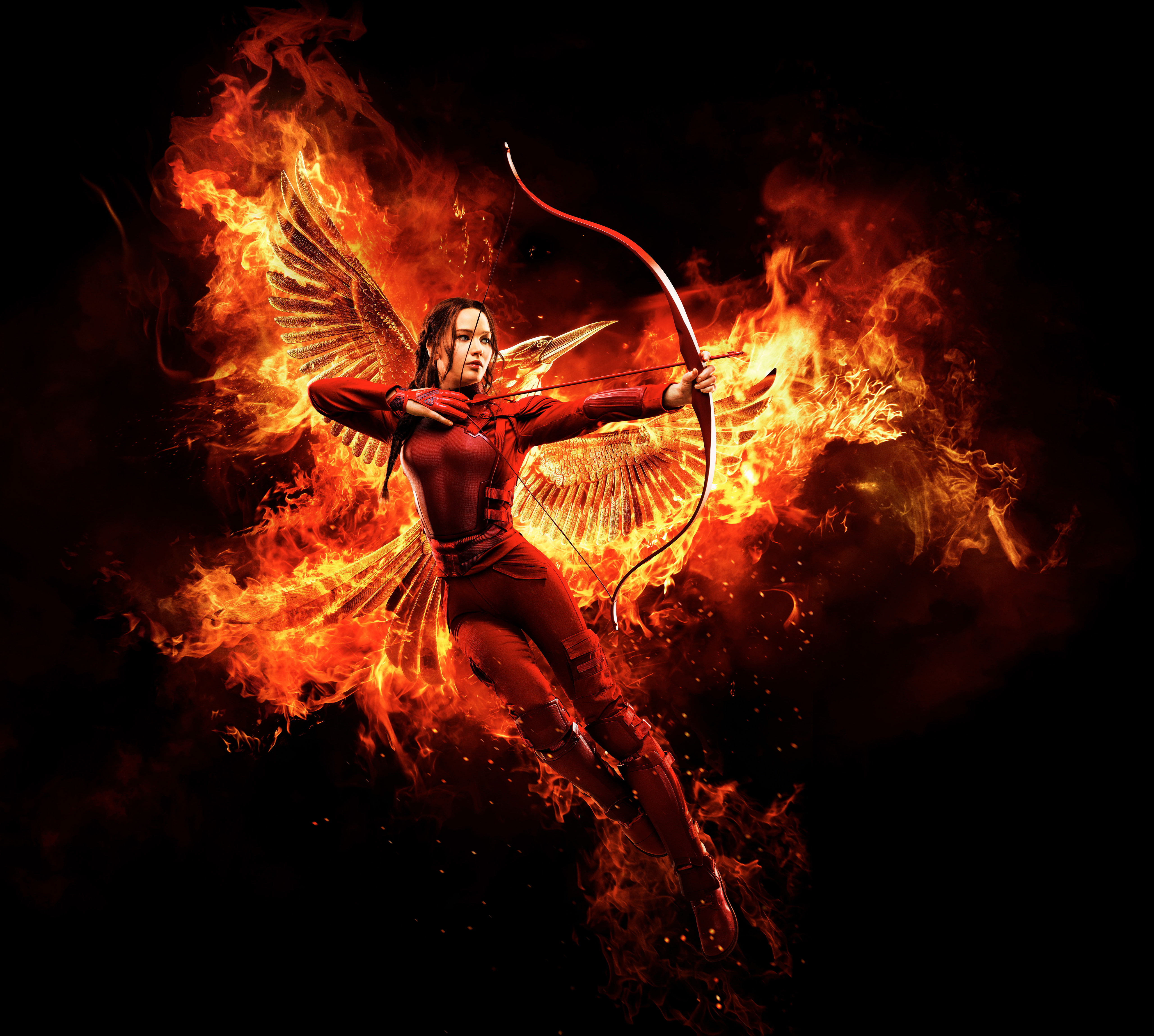 The Hunger Games, Mockingjay, Katniss Everdeen, 5K, HD Wallpaper