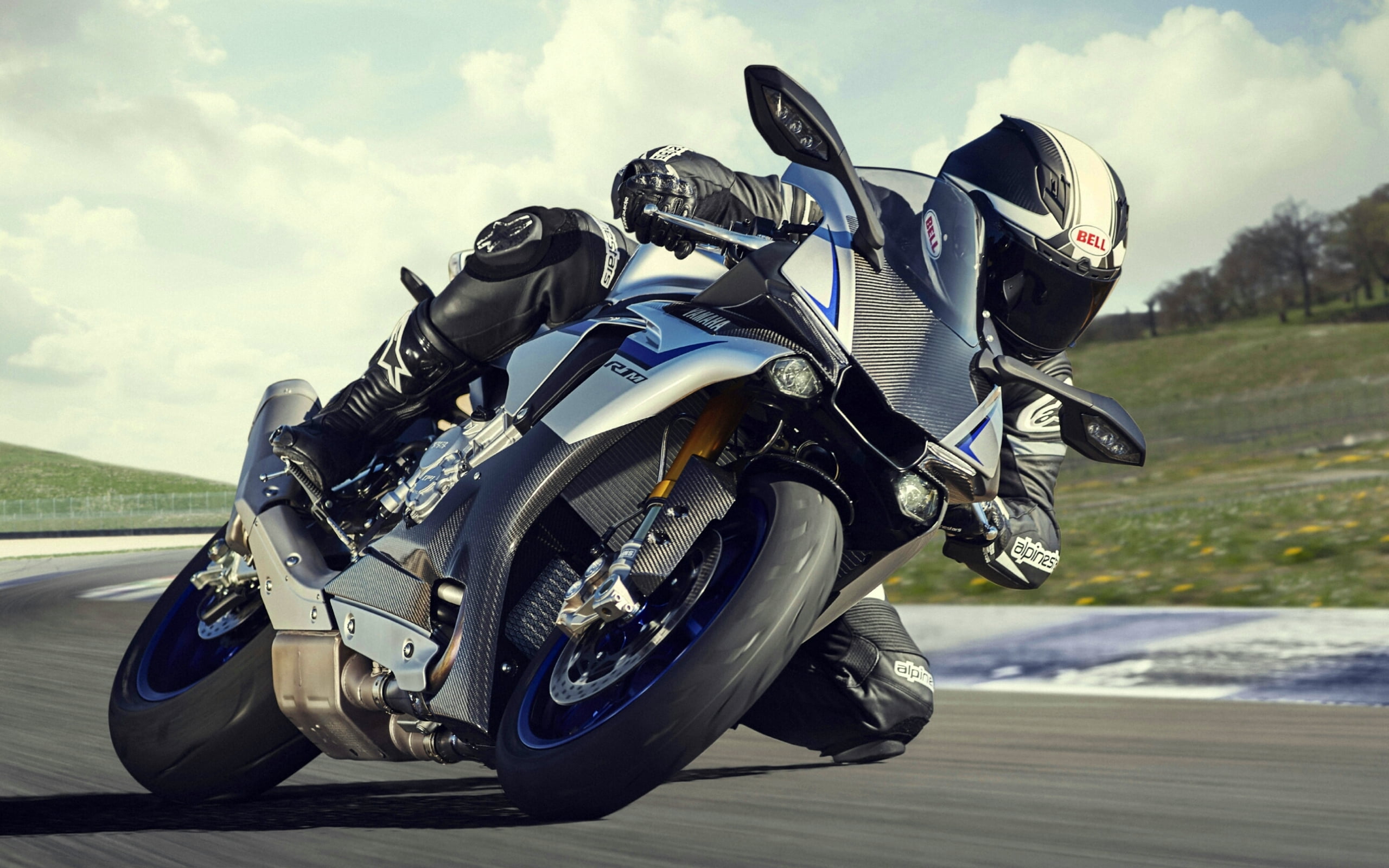 sky, rm, sports, ride, 2015, motion, riding, cloud - sky, outdoors, first, land vehicle, day, speed, Motorcycles, leather, 2K, mode of transportation, HD Wallpaper