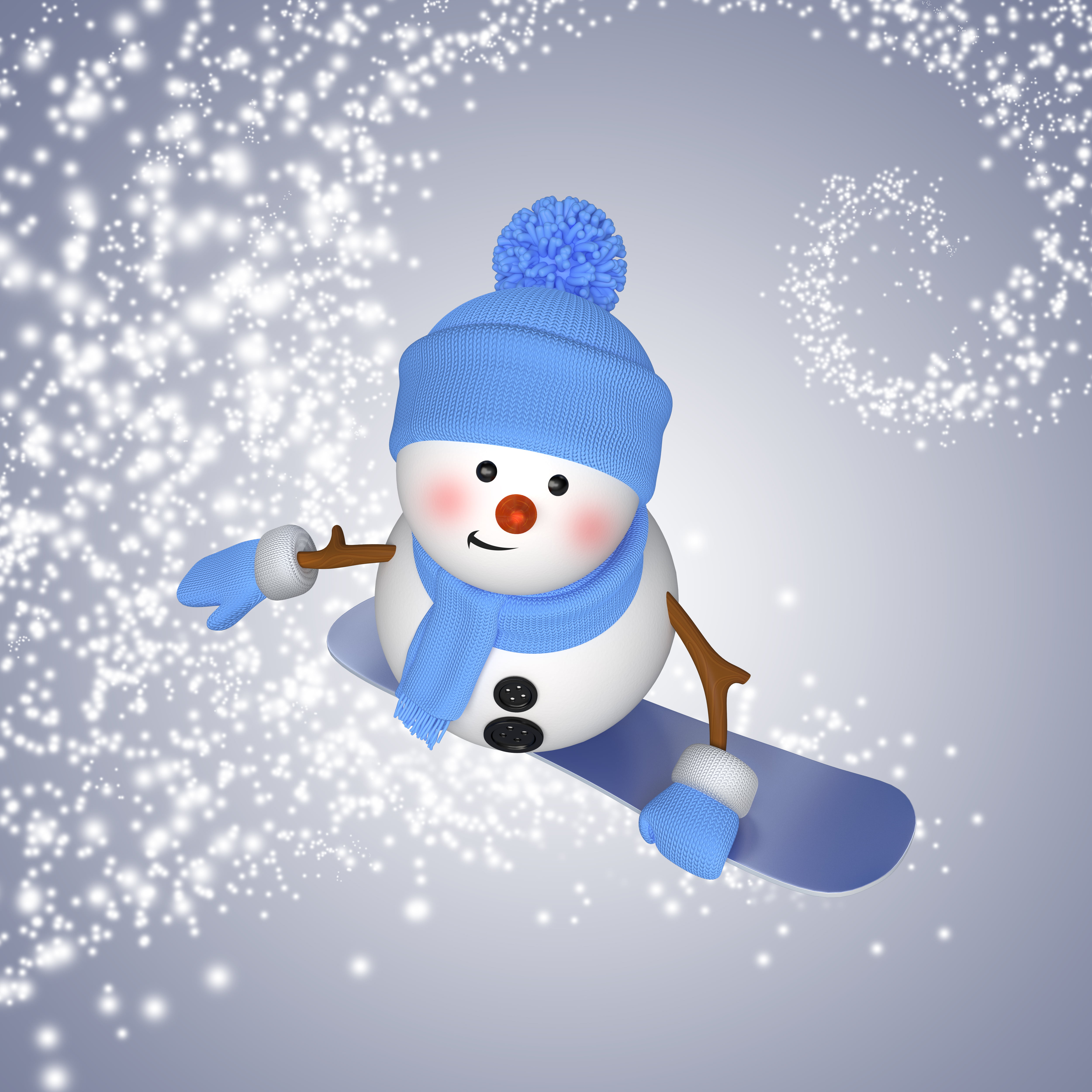 smiling, white color, snowman, holiday, ice, gift, human representation, winter, no people, celebration, 4K, cute, white, scarf, season, new year, greeting, Phone HD Wallpaper