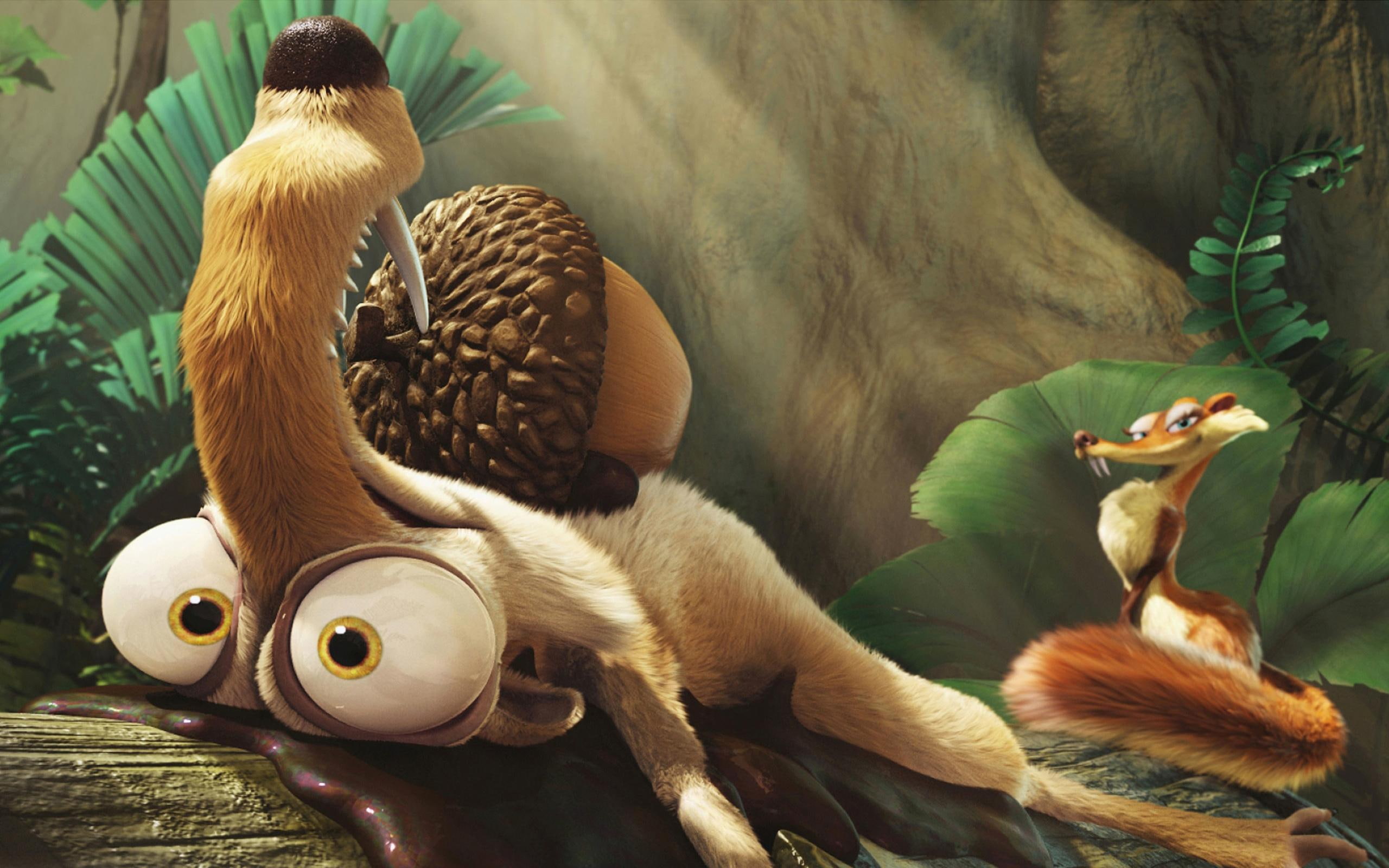 age, movies, 2K, scrat, ice, movie, HD Wallpaper